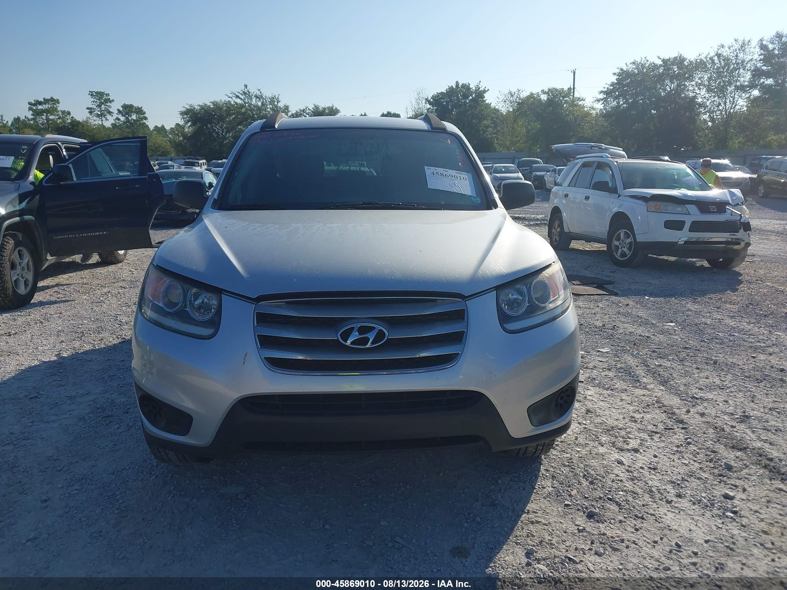 2012 Hyundai Santa Fe Gls V6 Silver vin: 5XYZG4AG3CG144453