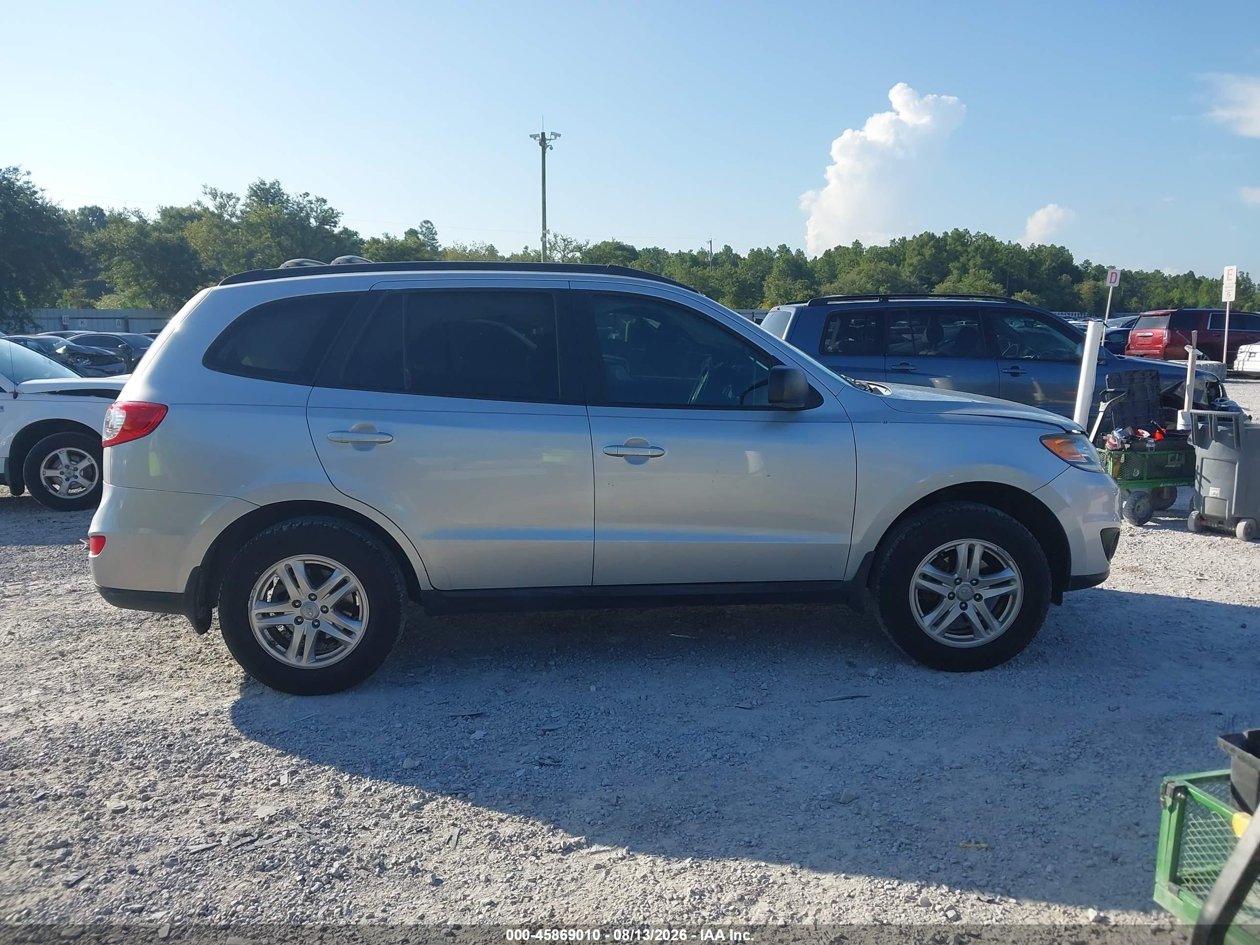 2012 Hyundai Santa Fe Gls V6 Silver vin: 5XYZG4AG3CG144453