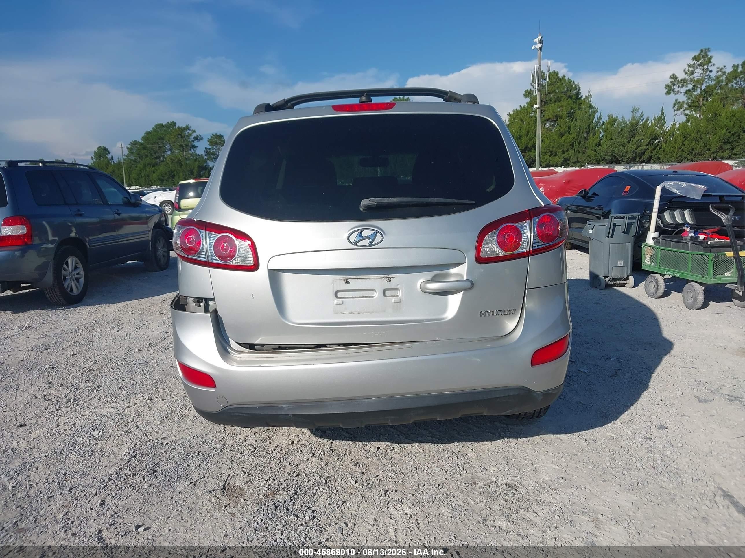 2012 Hyundai Santa Fe Gls V6 Silver vin: 5XYZG4AG3CG144453