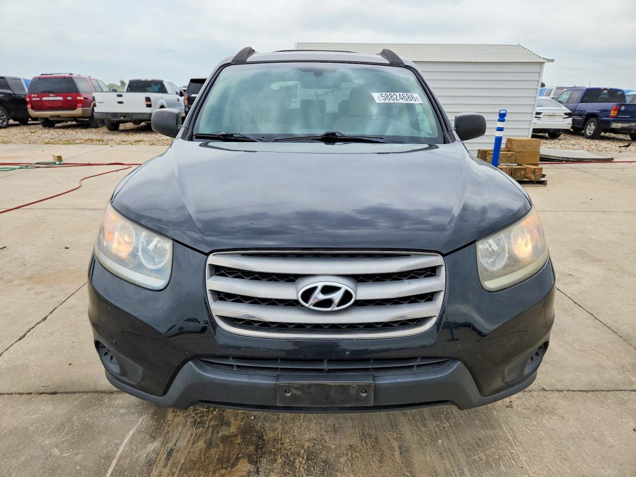 2012 Hyundai Santa Fe Gls Черный vin: 5XYZG4AG7CG162356