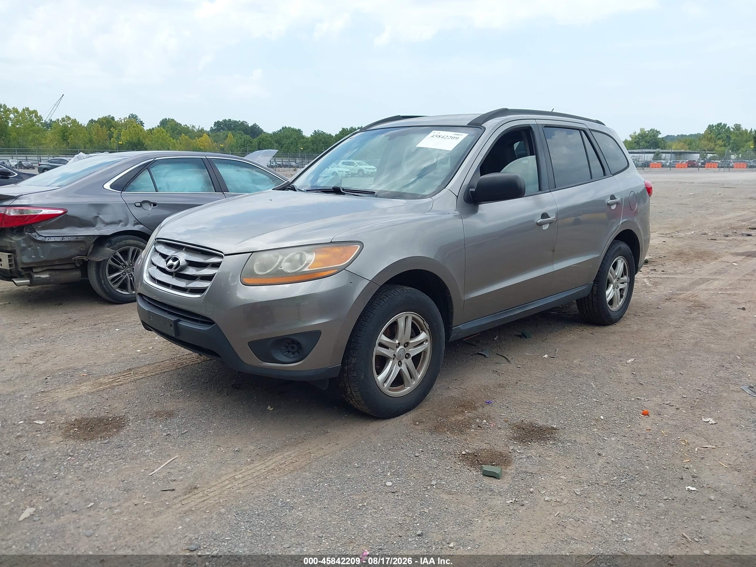 2011 Hyundai Santa Fe Gls Gray vin: 5XYZGDAB0BG003097