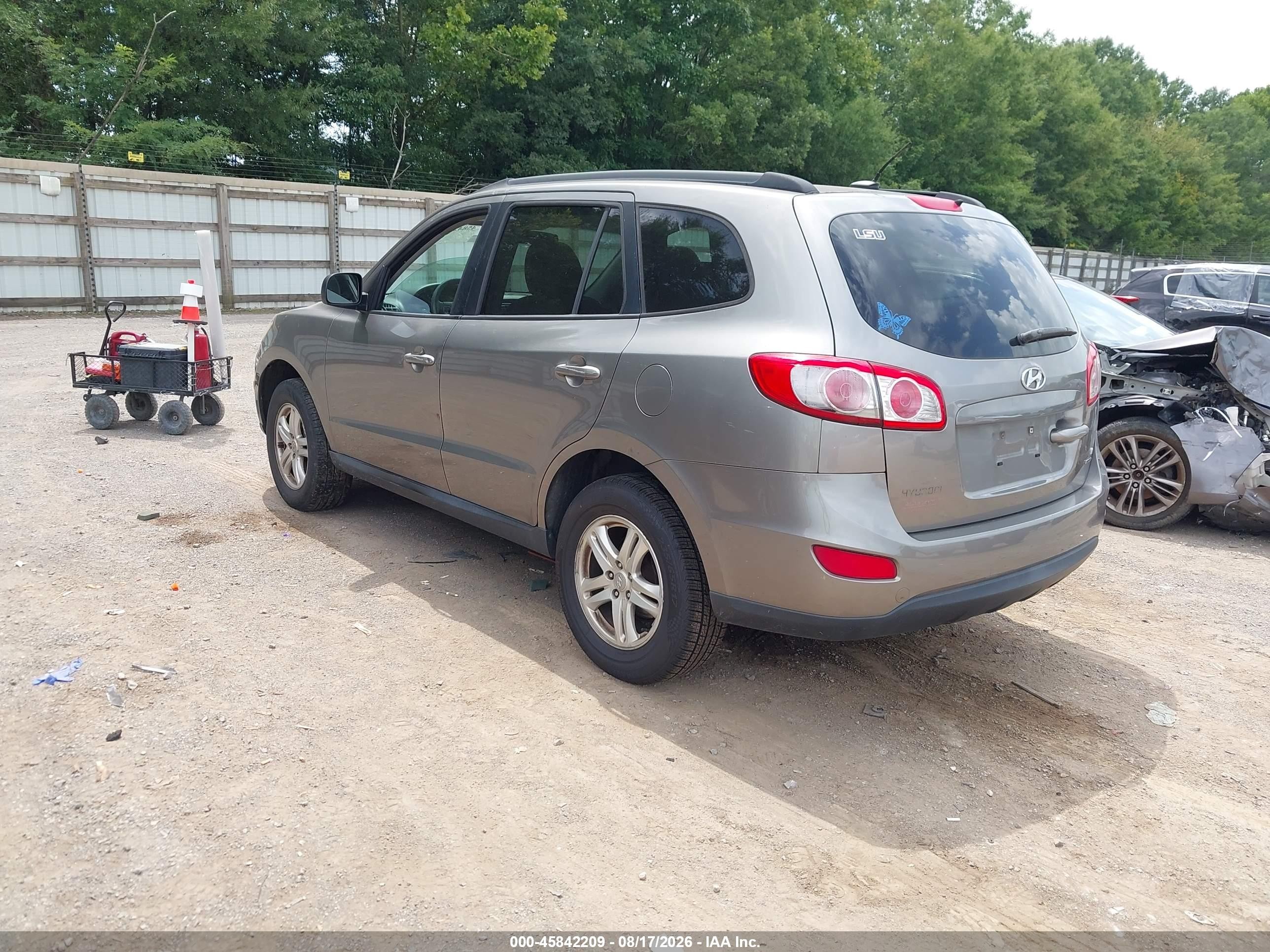 2011 Hyundai Santa Fe Gls Gray vin: 5XYZGDAB0BG003097