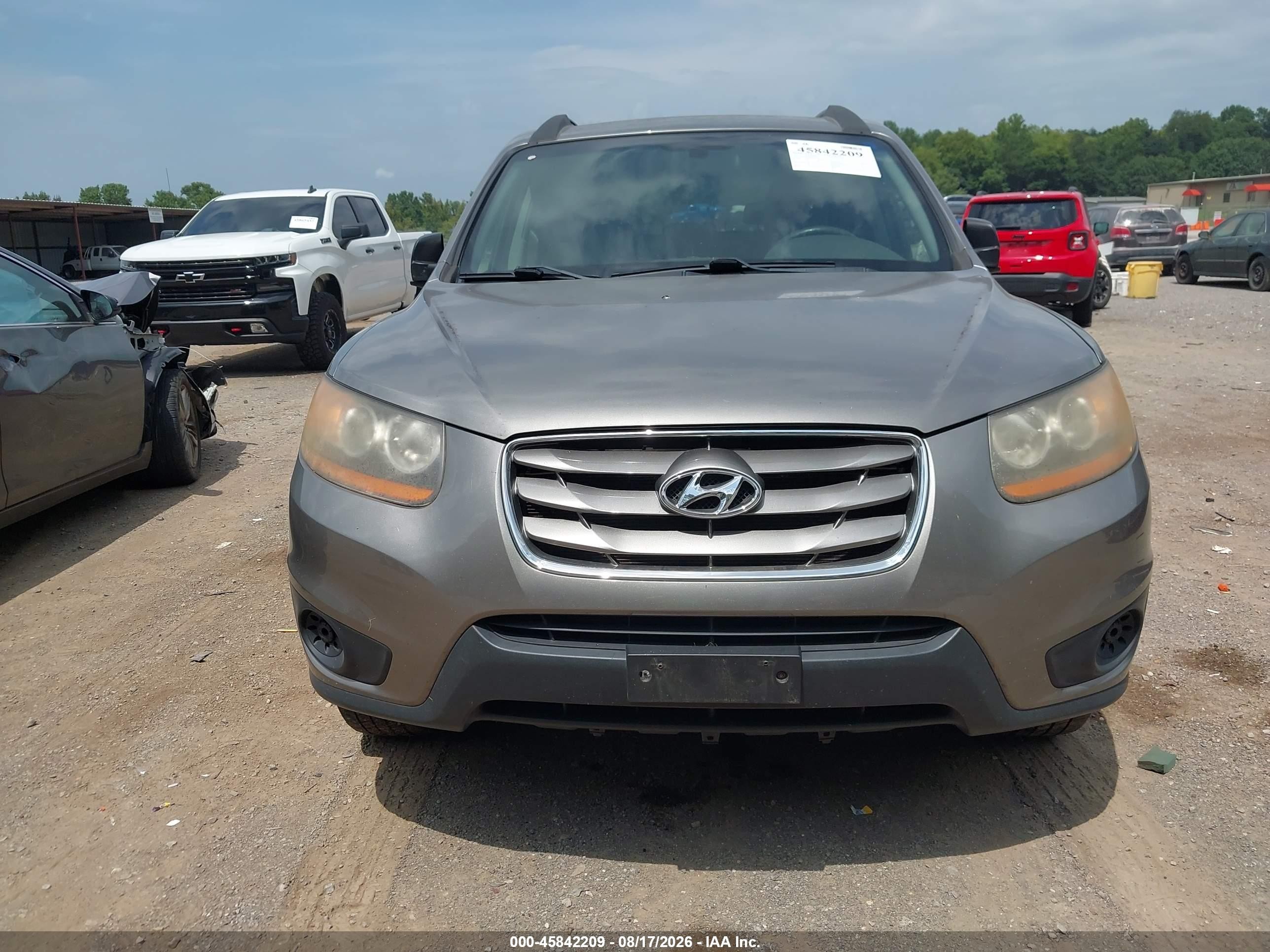 2011 Hyundai Santa Fe Gls Gray vin: 5XYZGDAB0BG003097