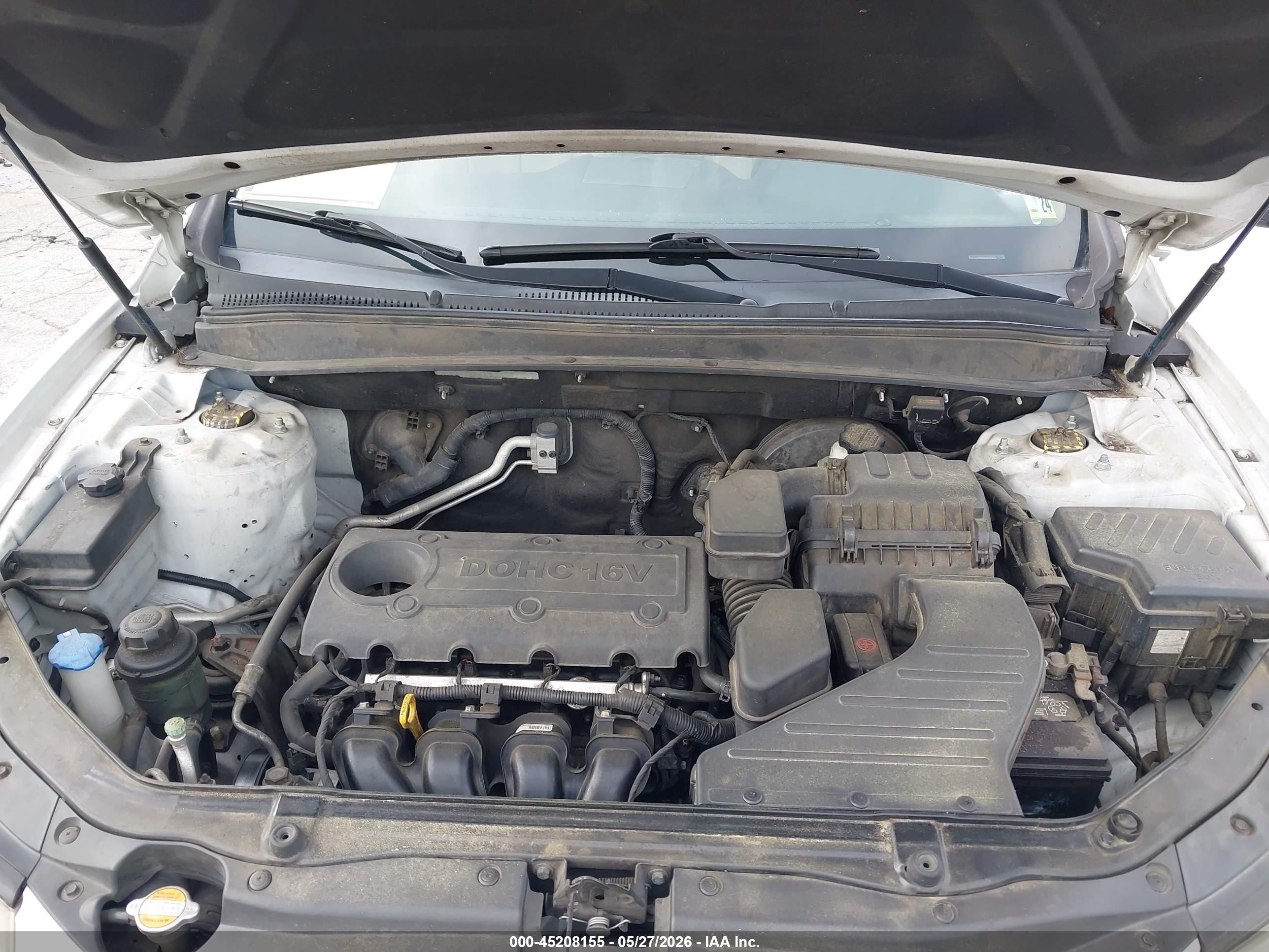 2011 Hyundai Santa Fe Gls Белый vin: 5XYZGDAB0BG033331