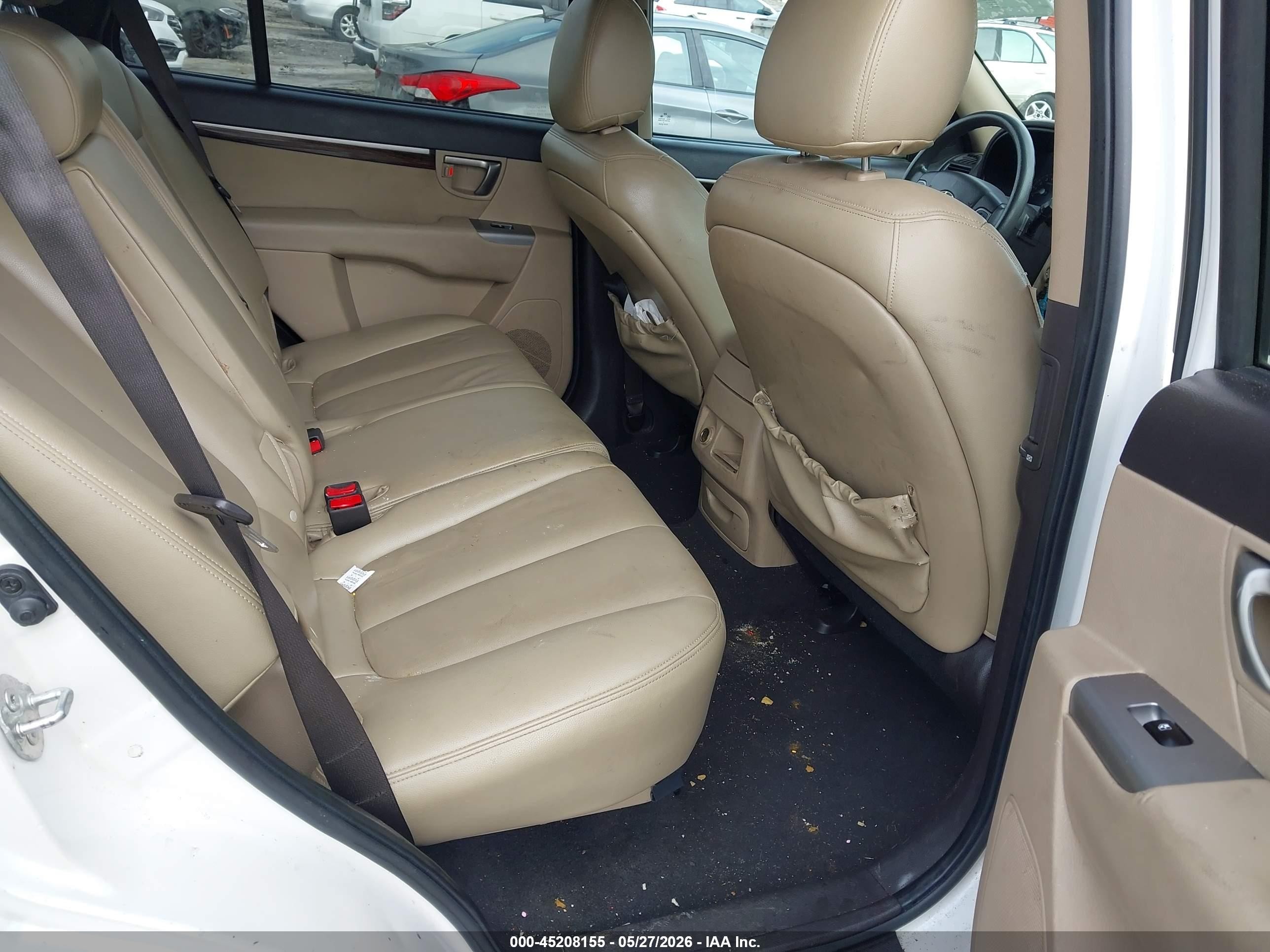 2011 Hyundai Santa Fe Gls Белый vin: 5XYZGDAB0BG033331