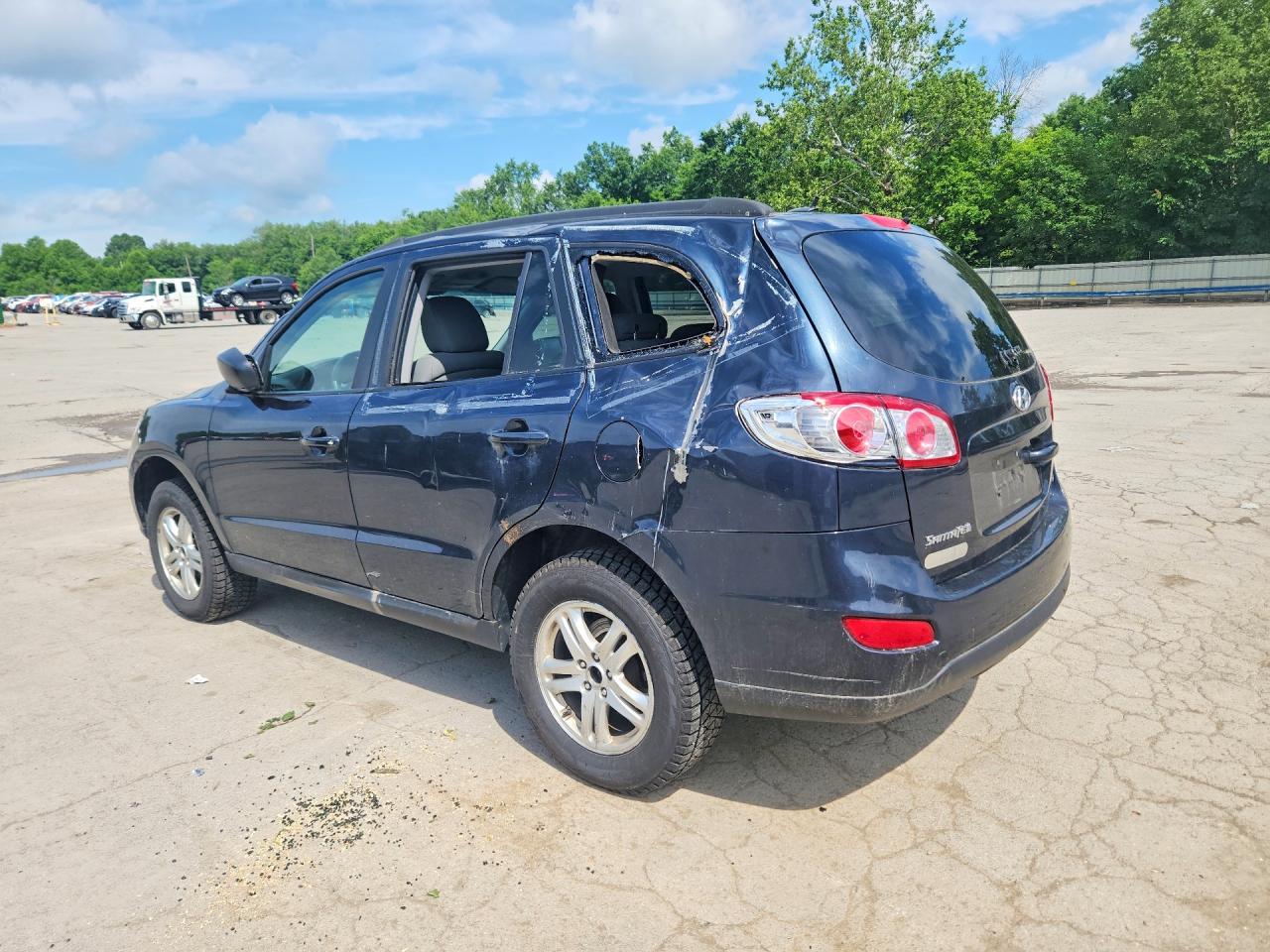 2012 Hyundai Santa Fe Gls Blue vin: 5XYZGDAB0CG097483