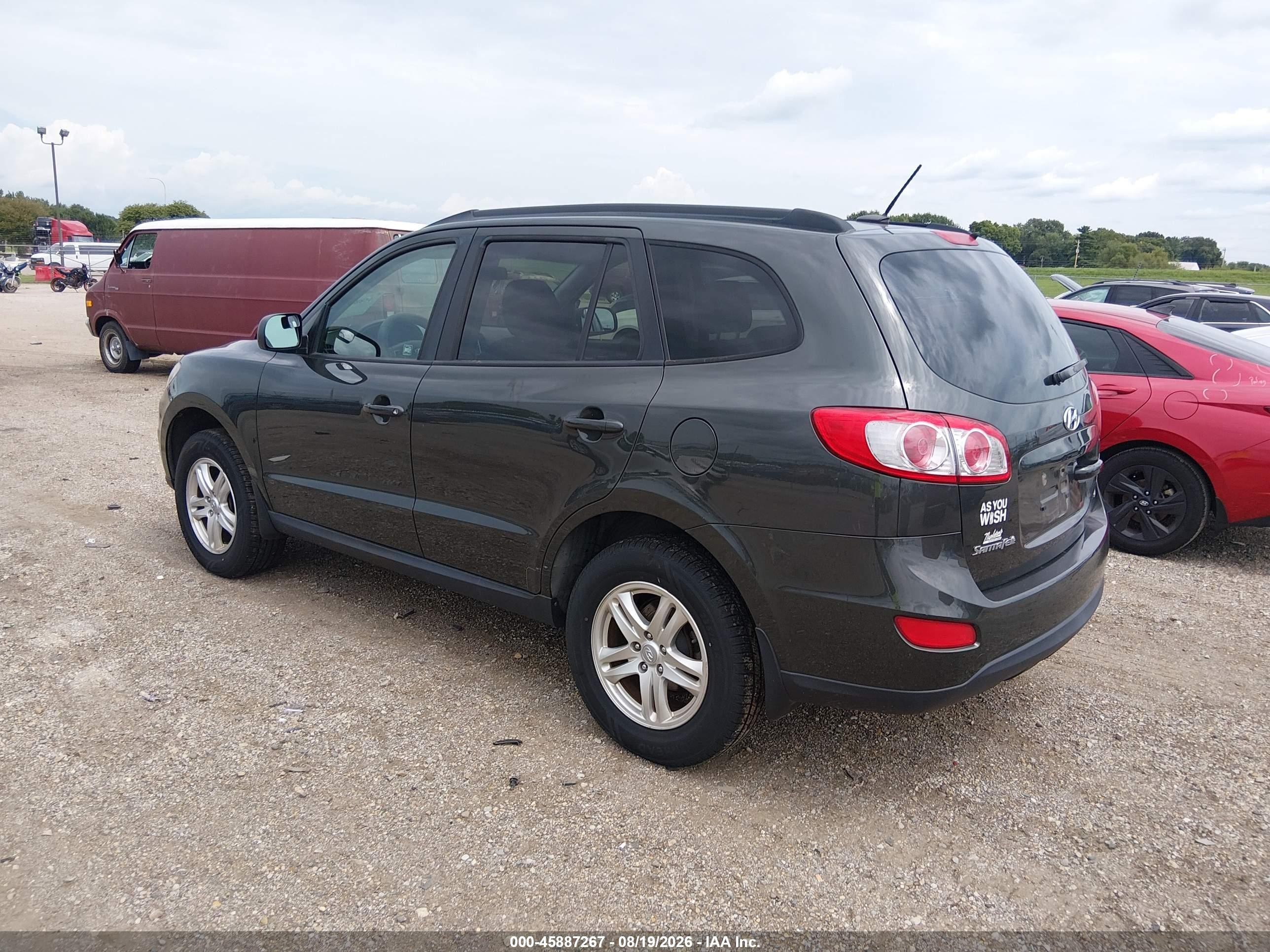 2012 Hyundai Santa Fe Gls Gray vin: 5XYZGDAB0CG149257