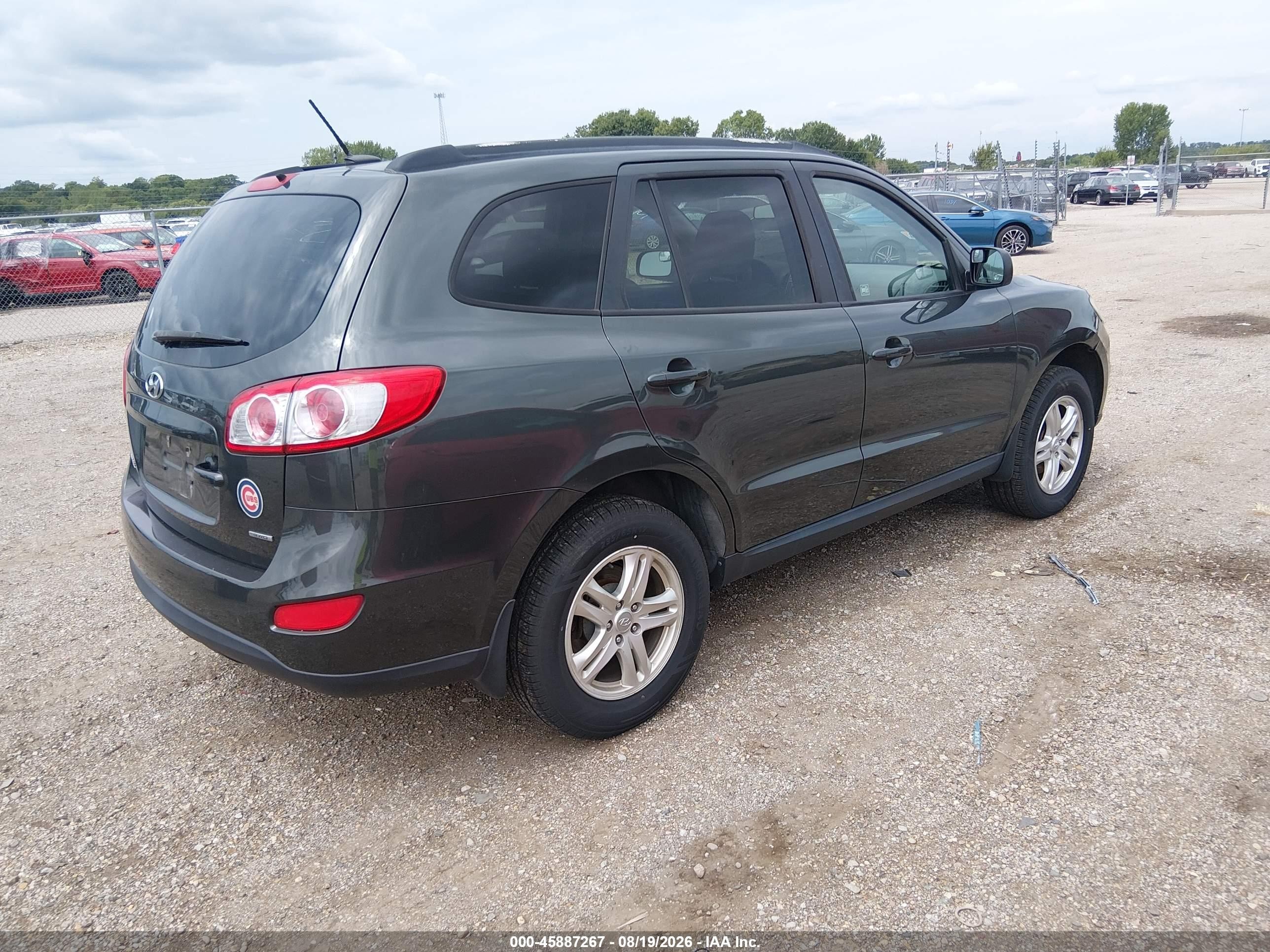 2012 Hyundai Santa Fe Gls Gray vin: 5XYZGDAB0CG149257