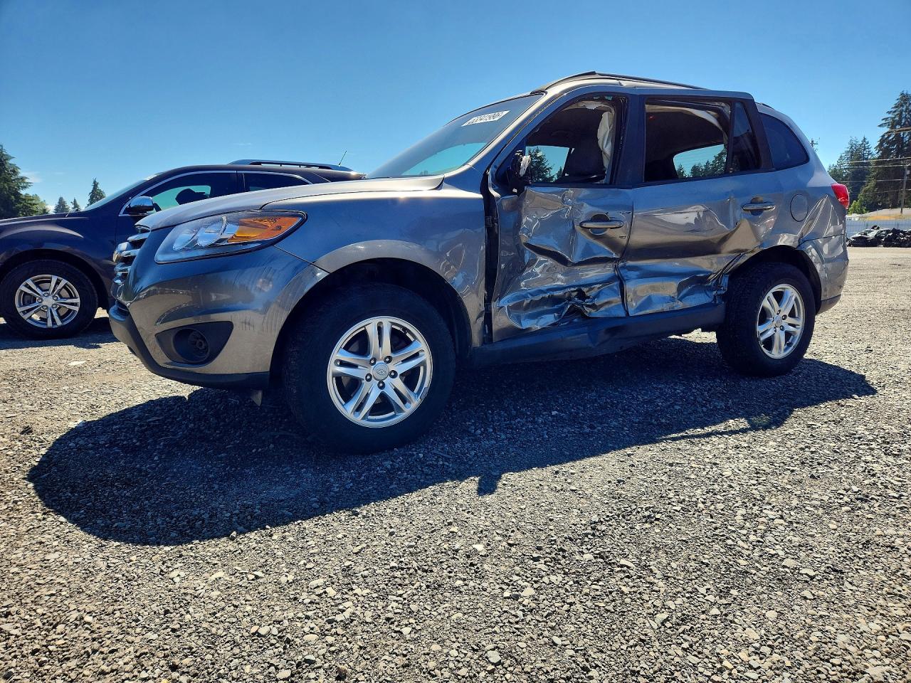 2012 Hyundai Santa Fe Gls Gray vin: 5XYZGDAB0CG161215