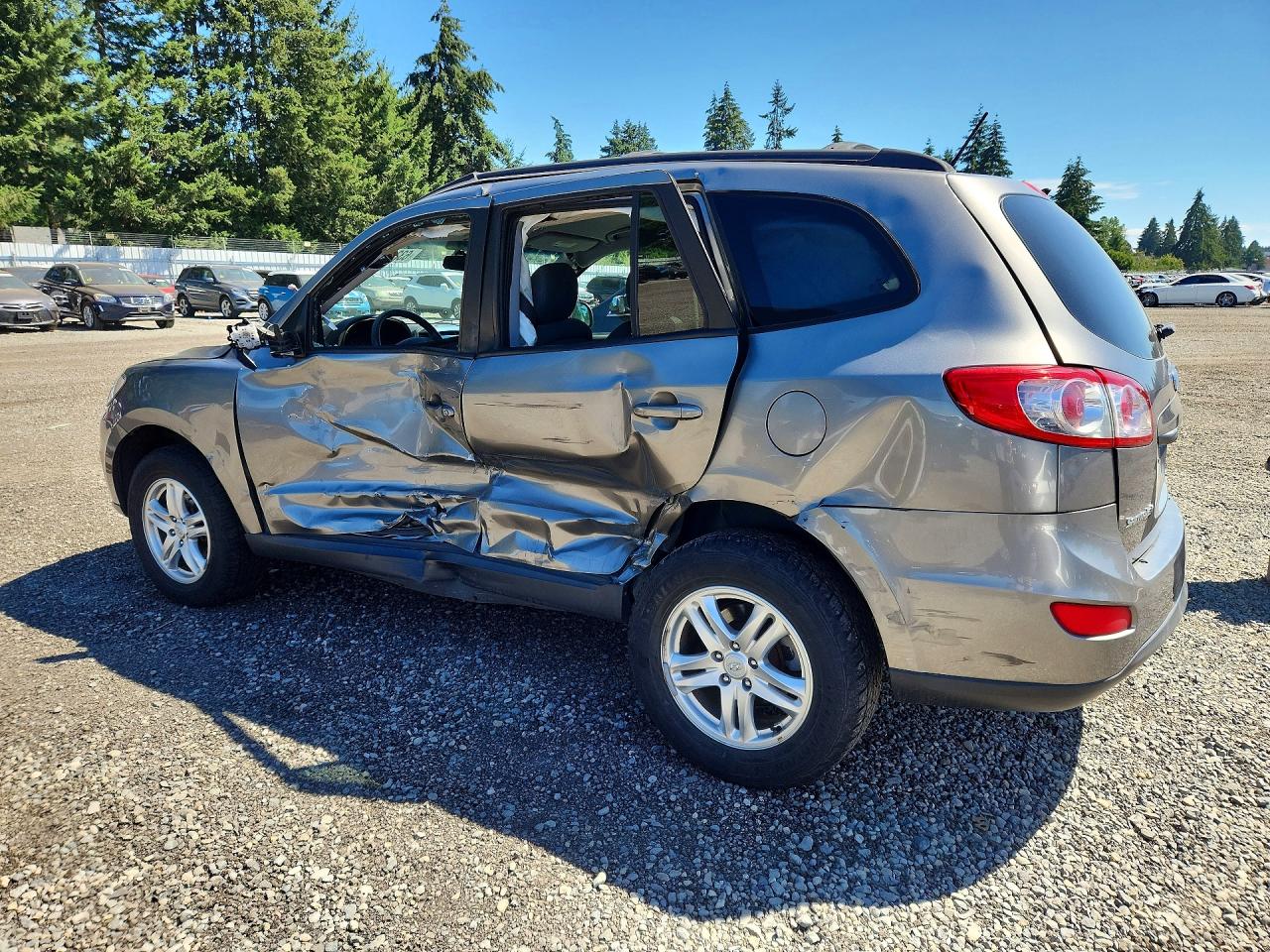 2012 Hyundai Santa Fe Gls Gray vin: 5XYZGDAB0CG161215
