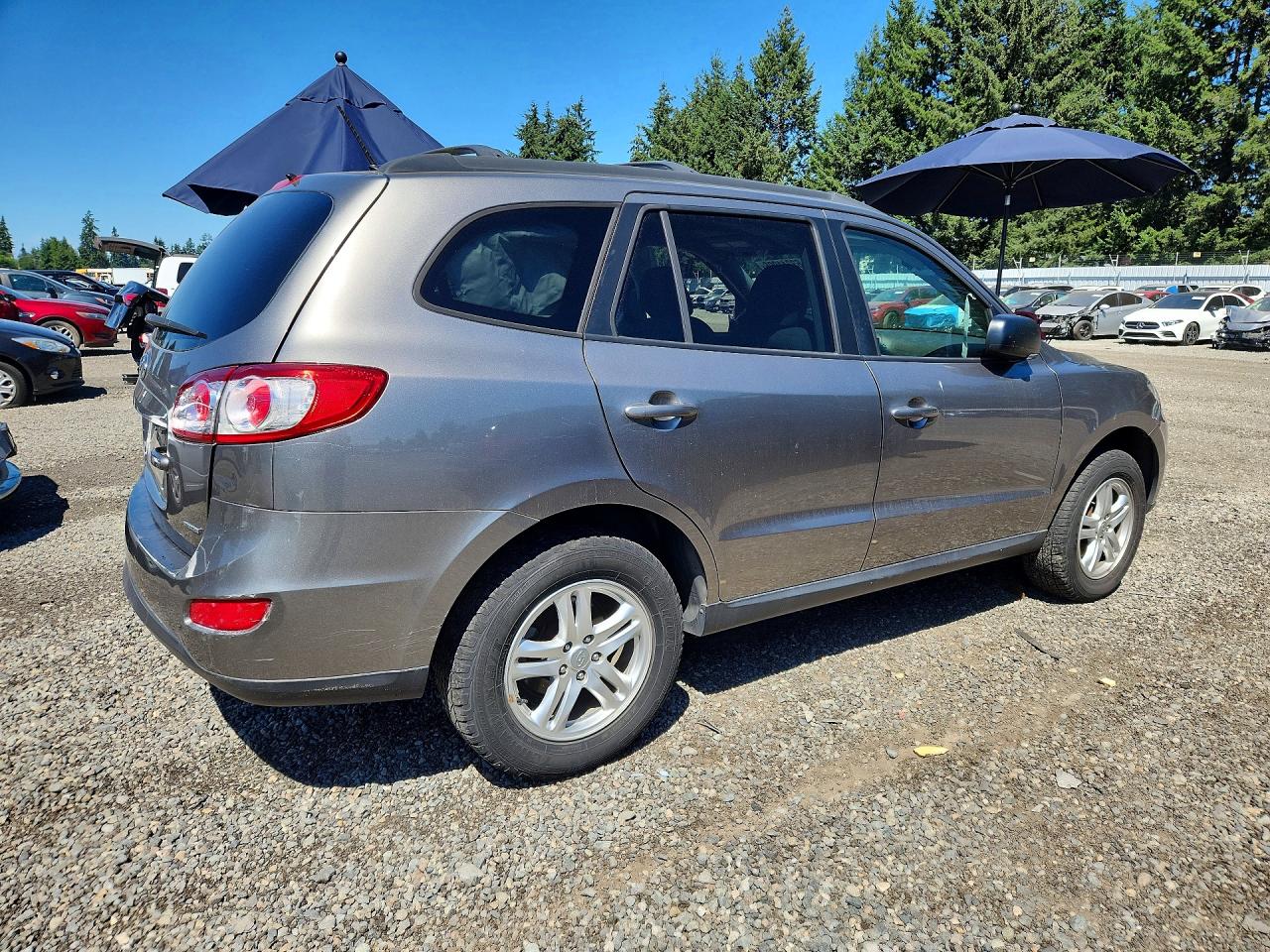 2012 Hyundai Santa Fe Gls Gray vin: 5XYZGDAB0CG161215