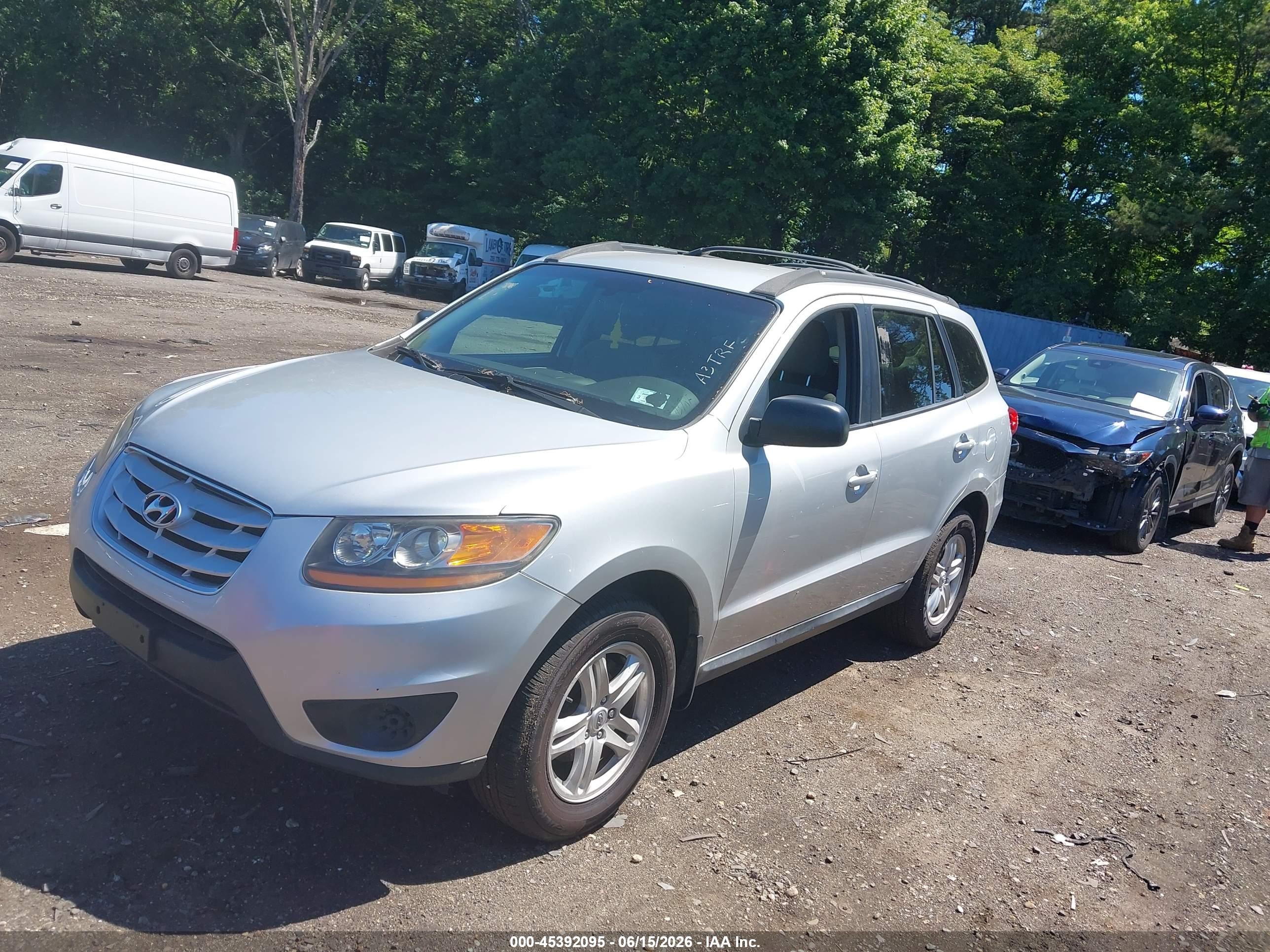 2011 Hyundai Santa Fe Gls Серый vin: 5XYZGDAB1BG035556