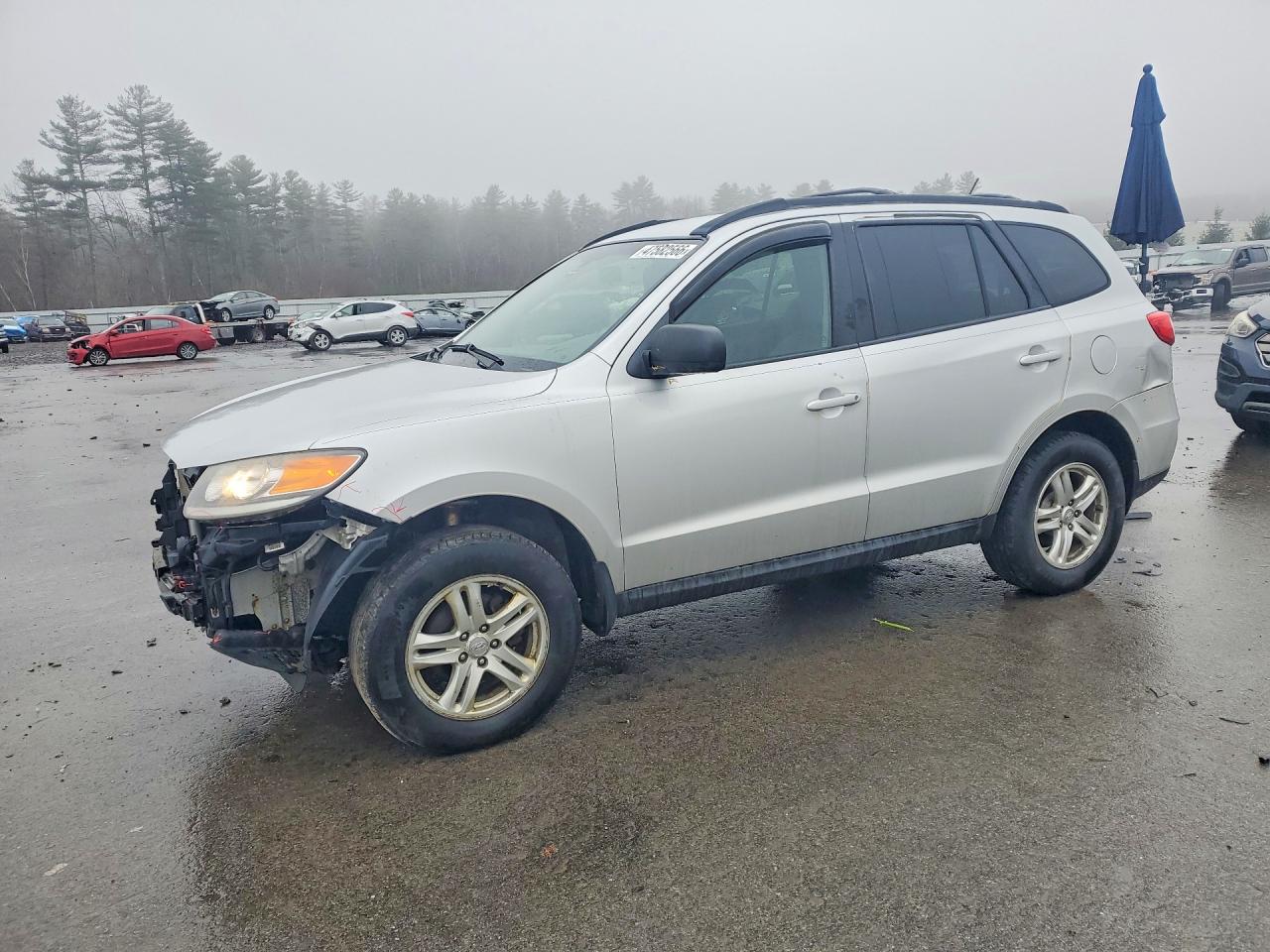 2012 Hyundai Santa Fe Gls Silver vin: 5XYZGDAB1CG102044
