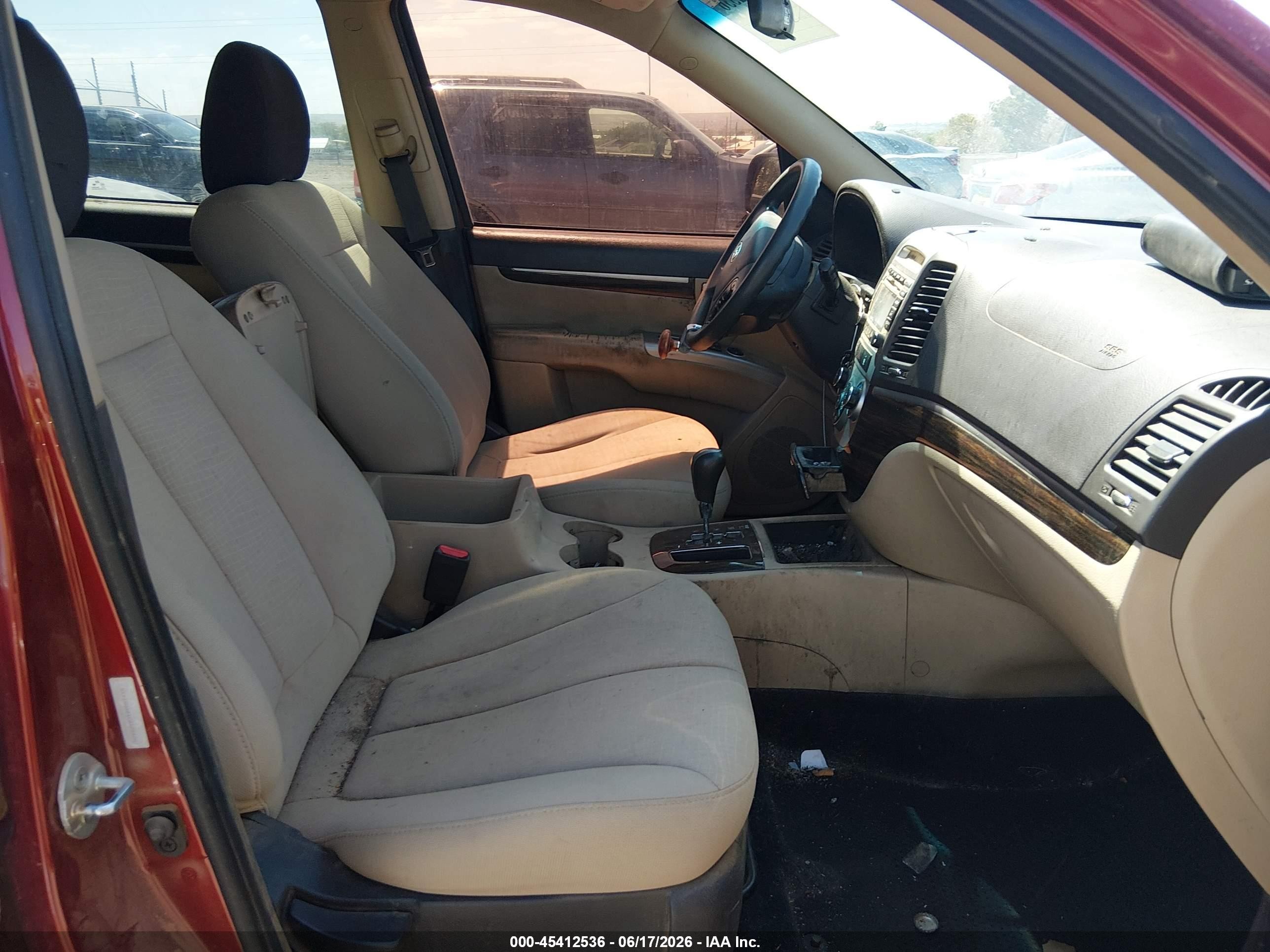 2012 Hyundai Santa Fe Gls Red vin: 5XYZGDAB1CG125405