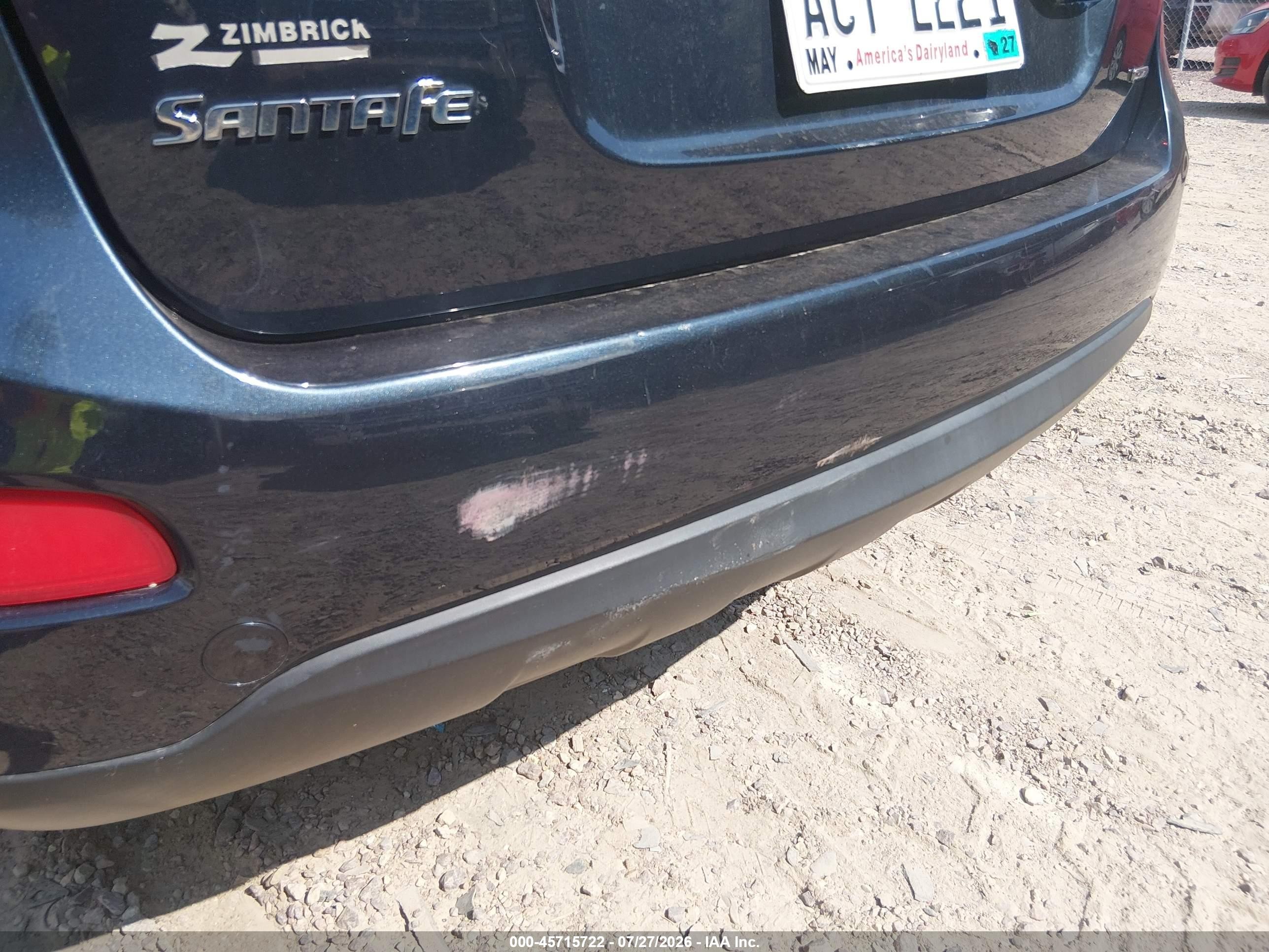 2012 Hyundai Santa Fe Gls Dark Blue vin: 5XYZGDAB1CG145136