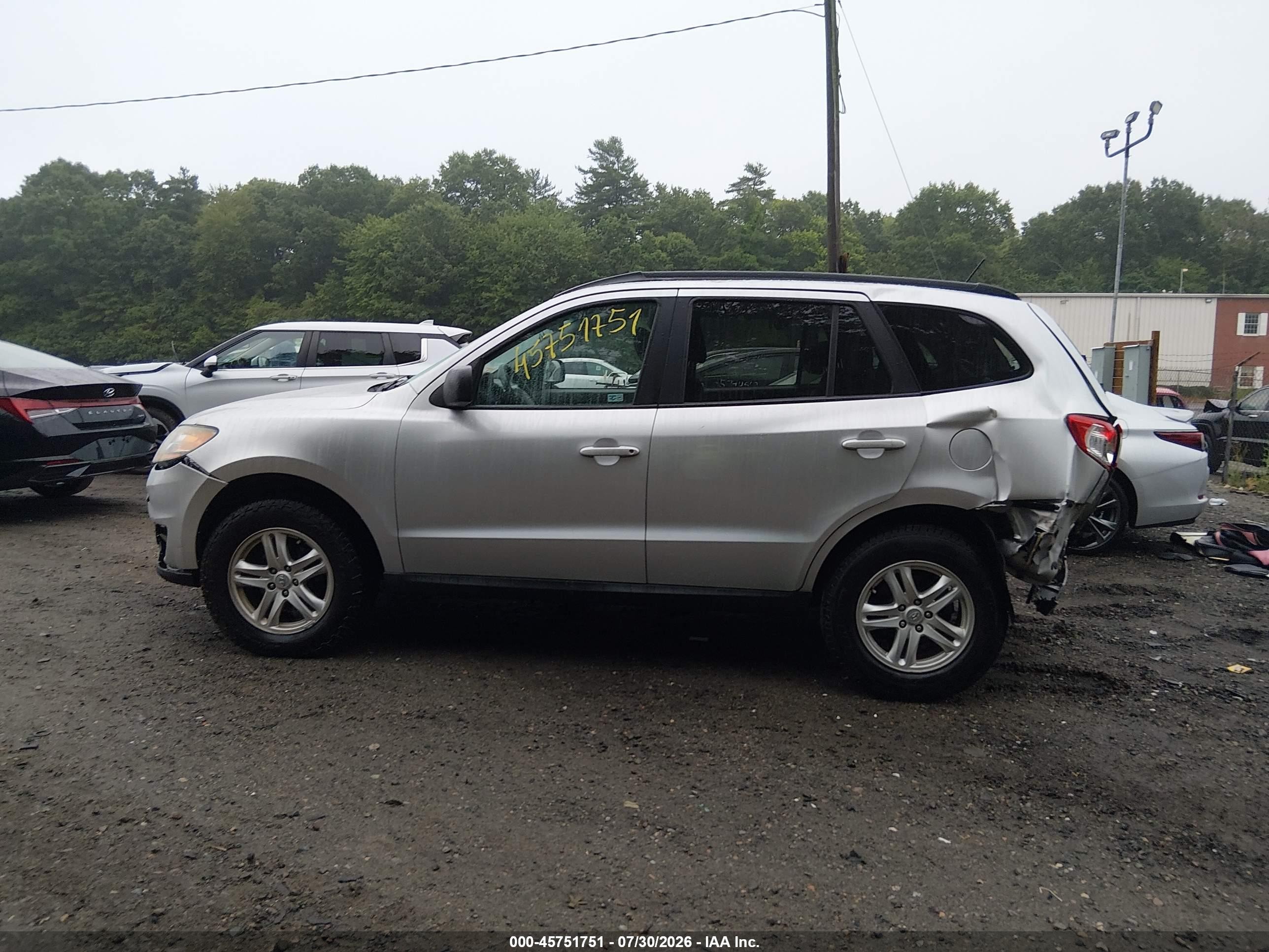 2011 Hyundai Santa Fe Gls Silver vin: 5XYZGDAB2BG020418