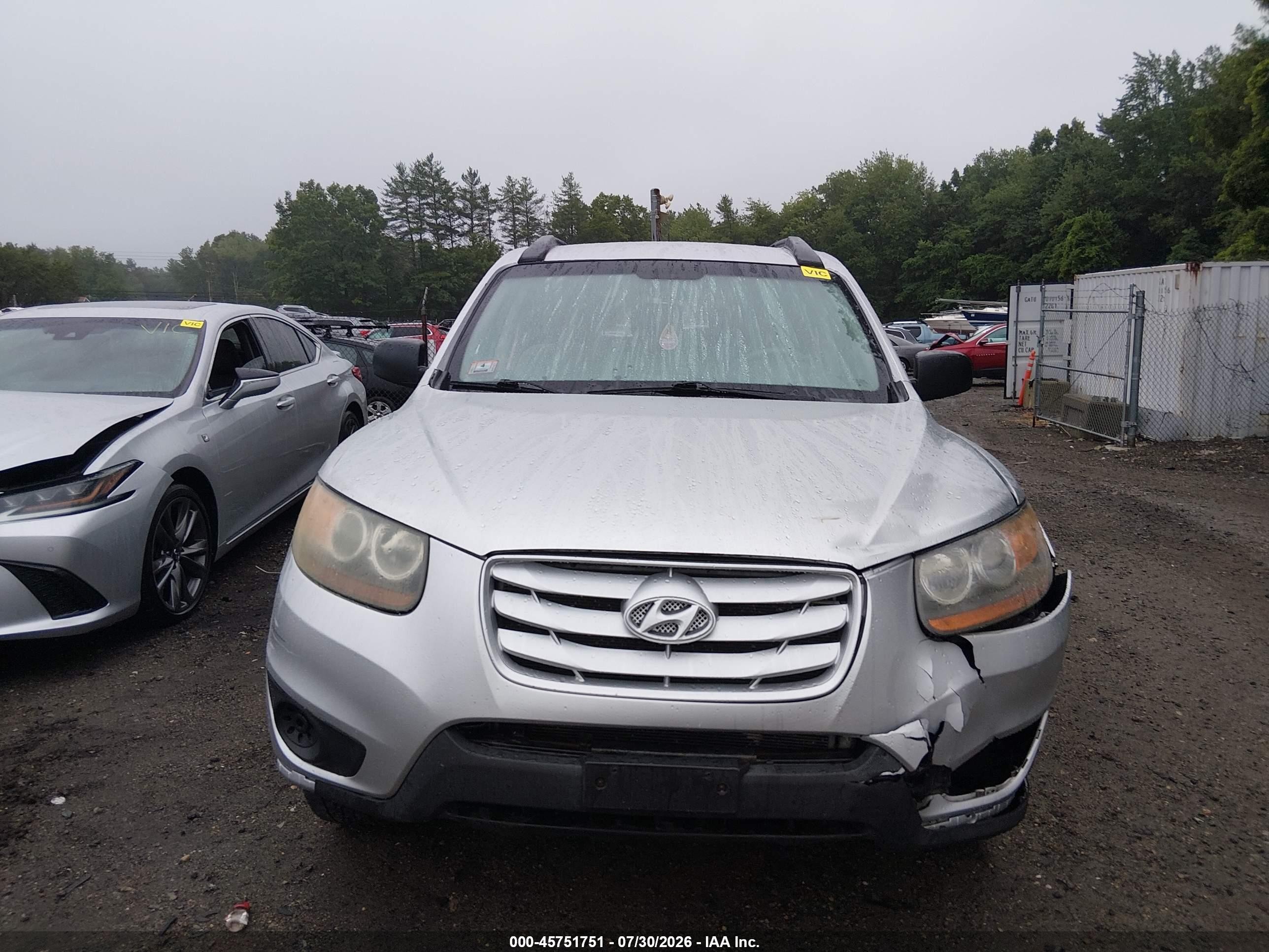 2011 Hyundai Santa Fe Gls Silver vin: 5XYZGDAB2BG020418