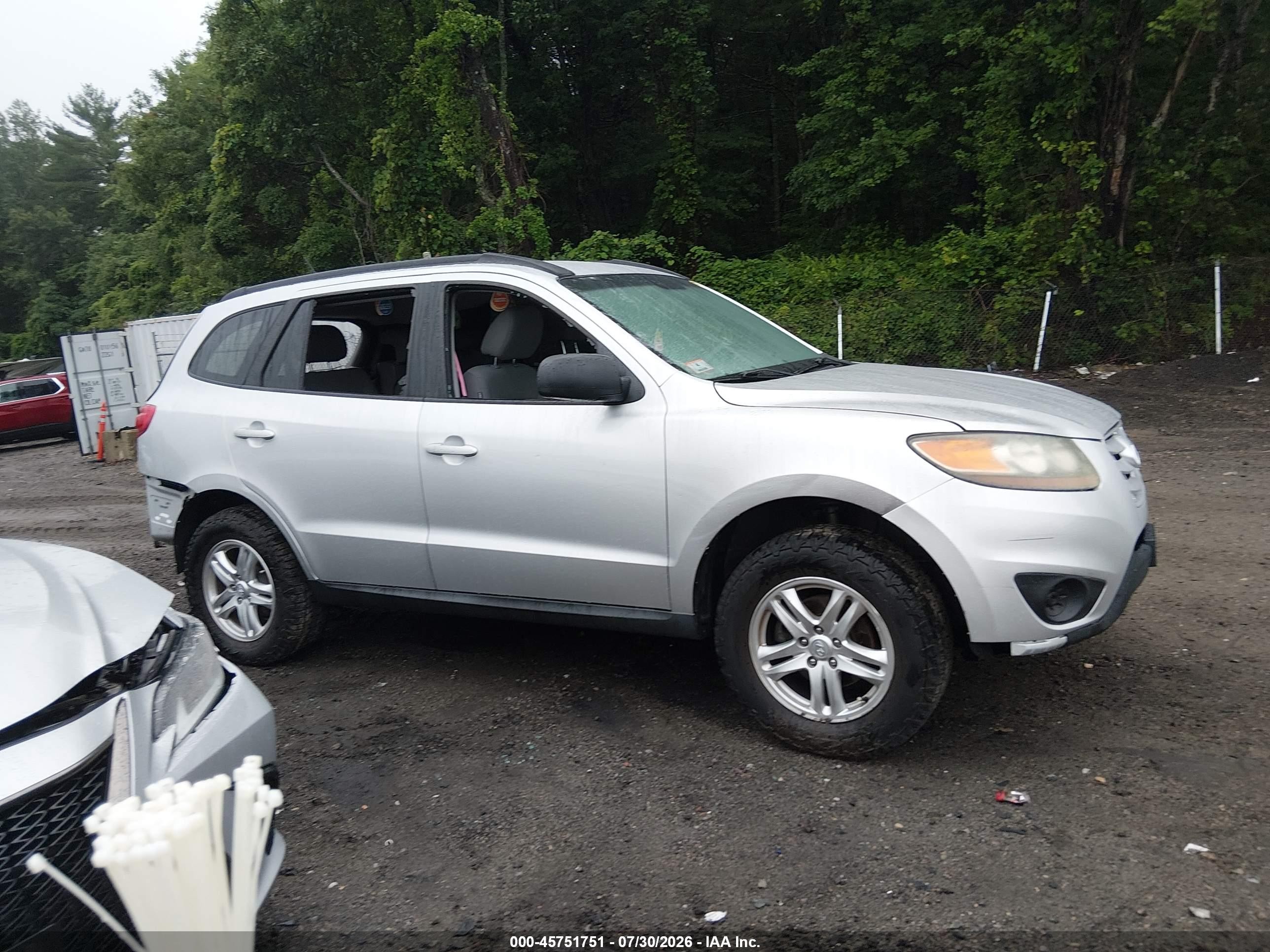 2011 Hyundai Santa Fe Gls Silver vin: 5XYZGDAB2BG020418