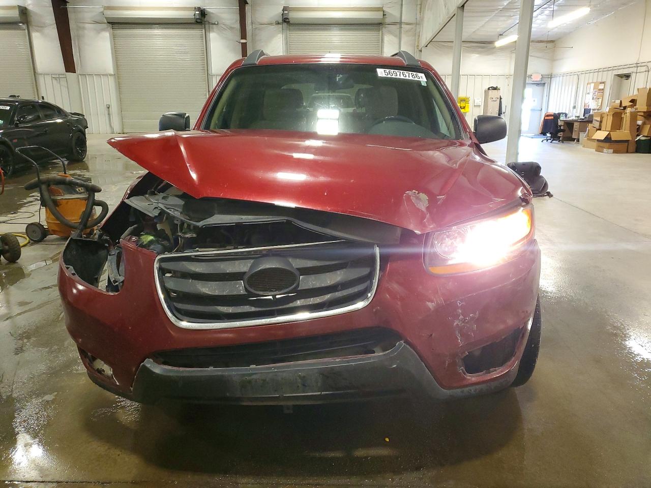 2011 Hyundai Santa Fe Gls Maroon vin: 5XYZGDAB2BG020452