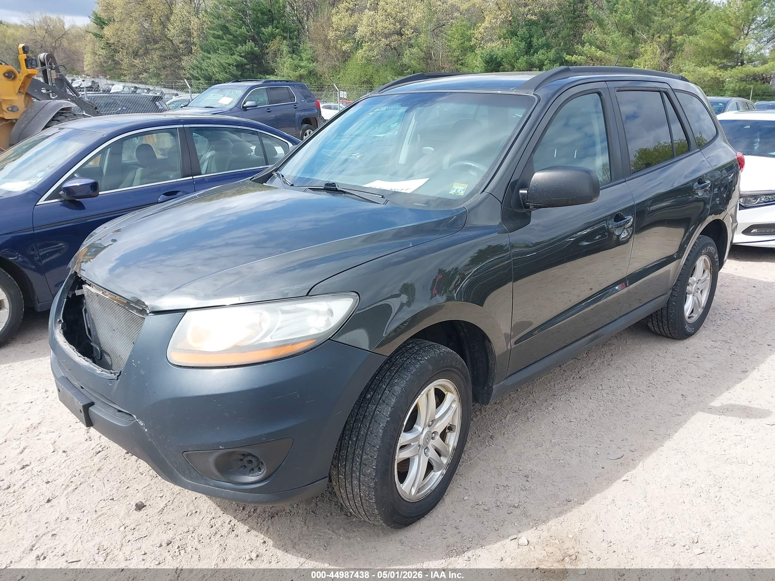 2011 Hyundai Santa Fe Gls Серый vin: 5XYZGDAB2BG059719