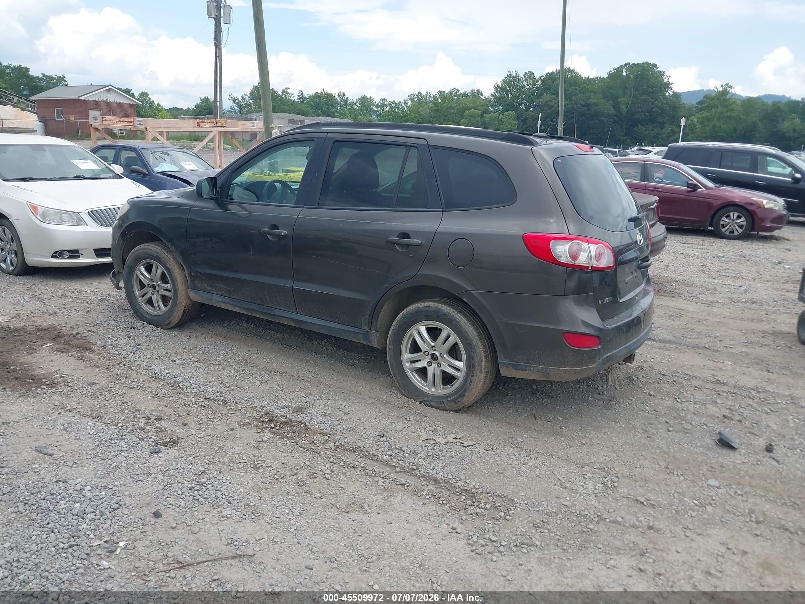 2011 Hyundai Santa Fe Gls Brown vin: 5XYZGDAB2BG071644