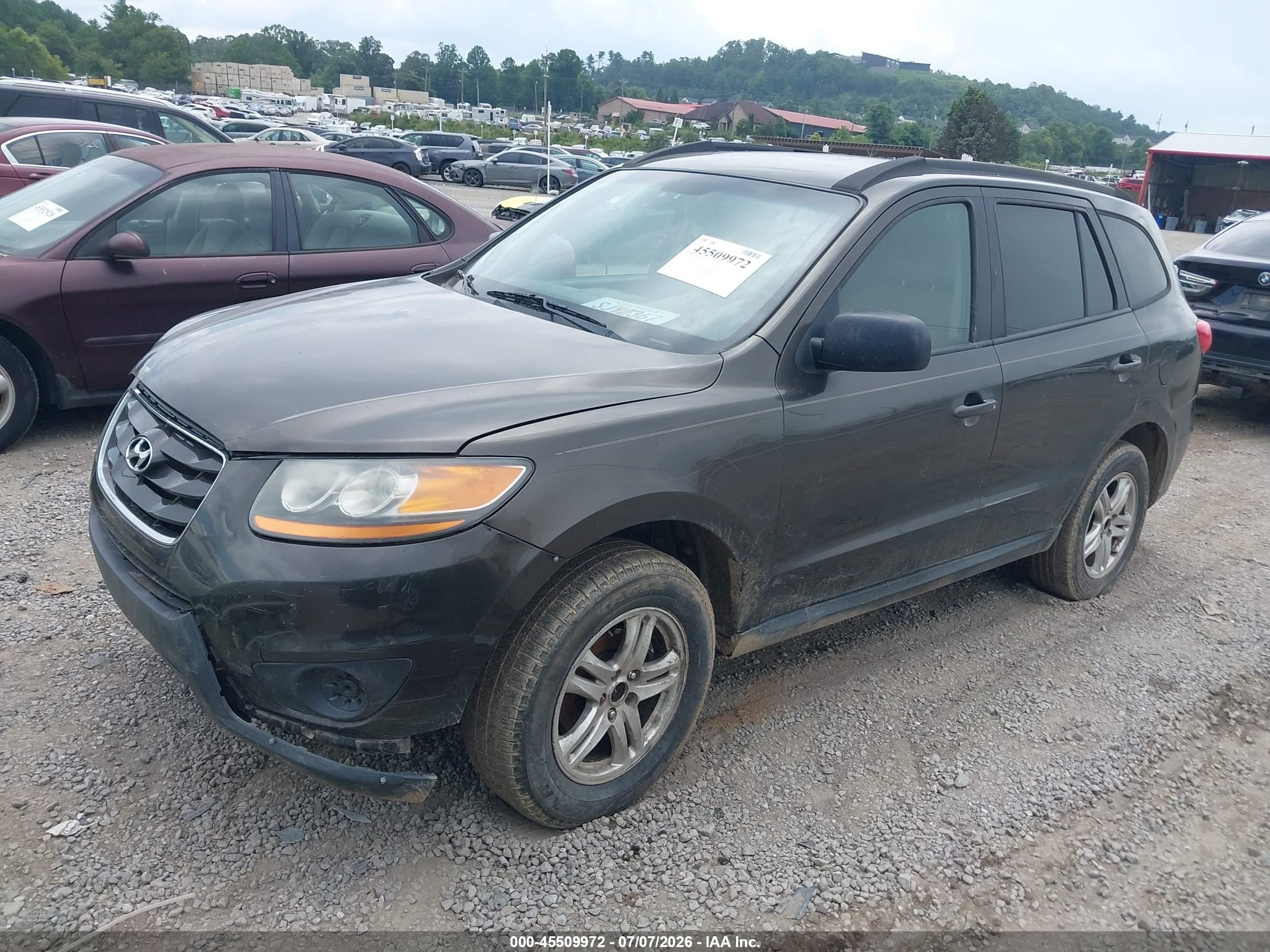 2011 Hyundai Santa Fe Gls Brown vin: 5XYZGDAB2BG071644