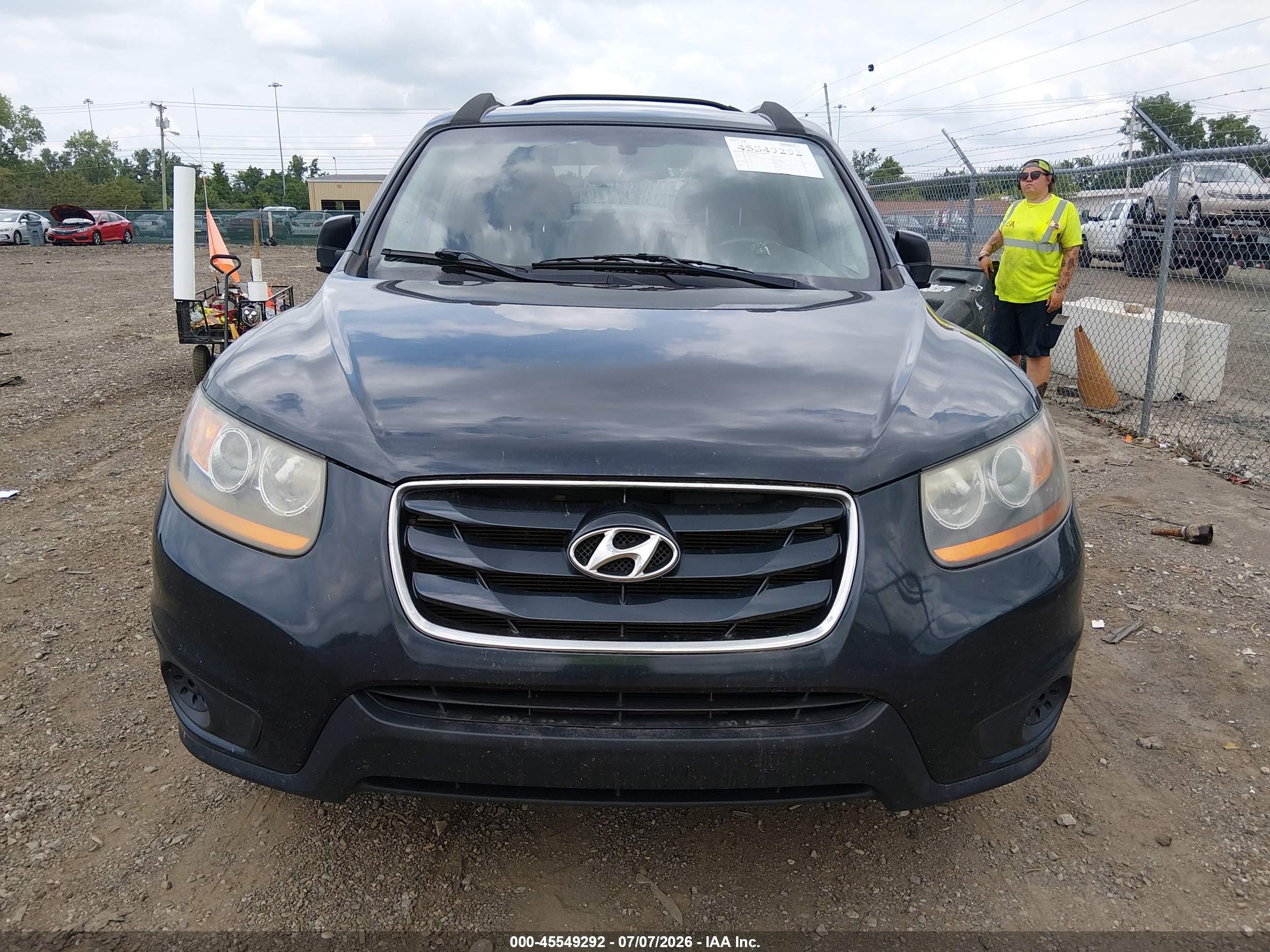 2011 Hyundai Santa Fe Gls Blue vin: 5XYZGDAB2BG078836