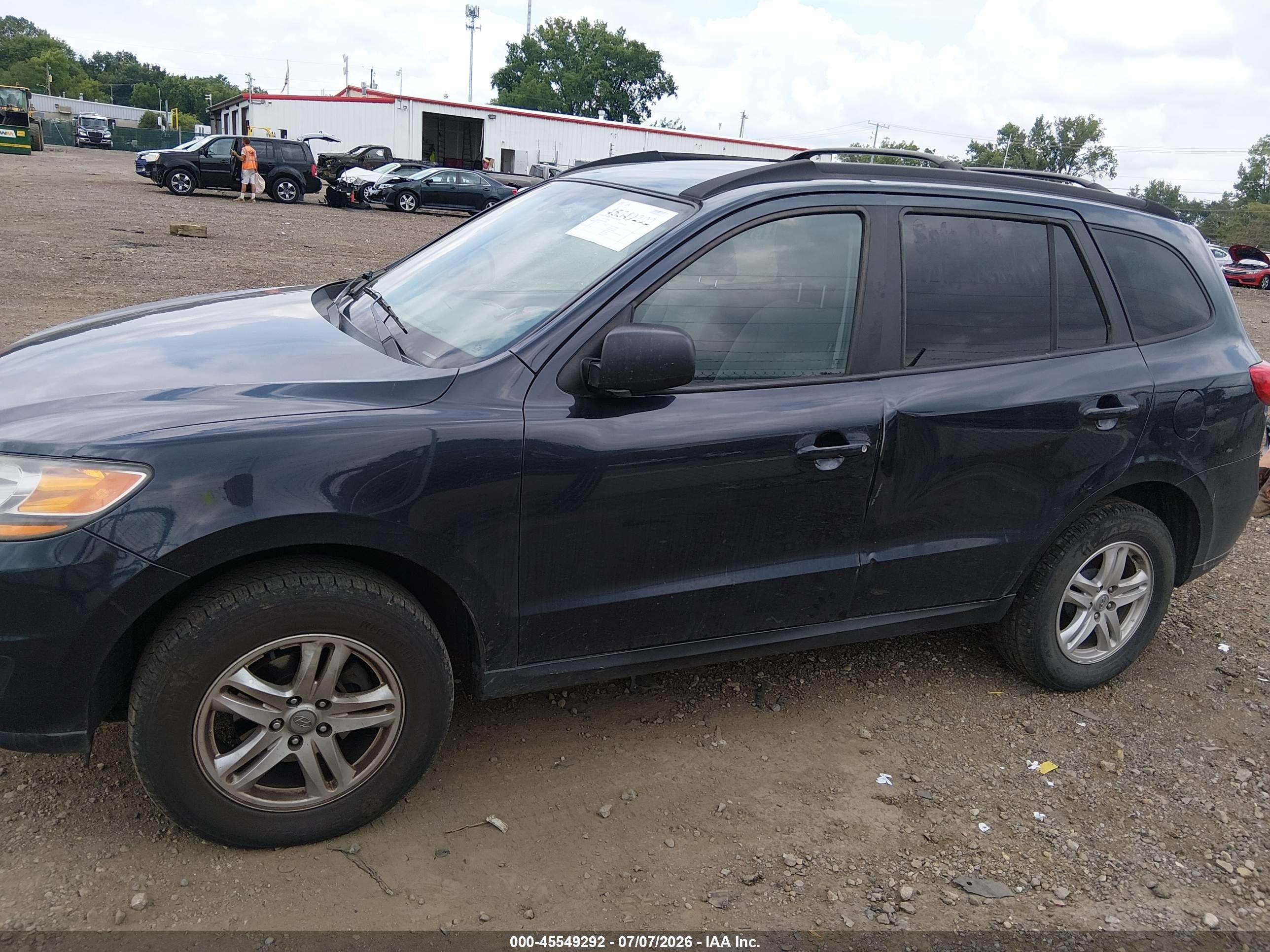 2011 Hyundai Santa Fe Gls Blue vin: 5XYZGDAB2BG078836