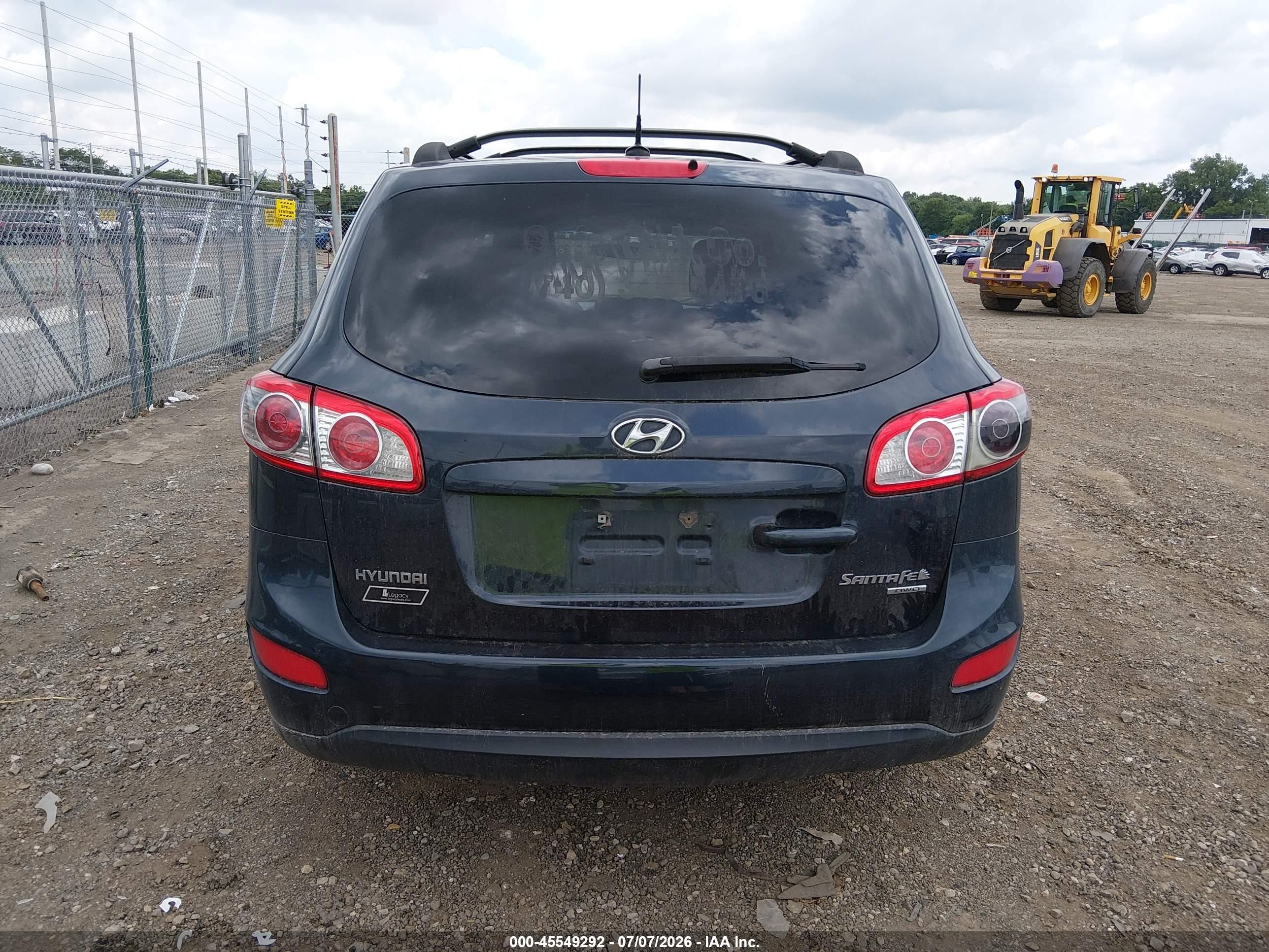 2011 Hyundai Santa Fe Gls Blue vin: 5XYZGDAB2BG078836
