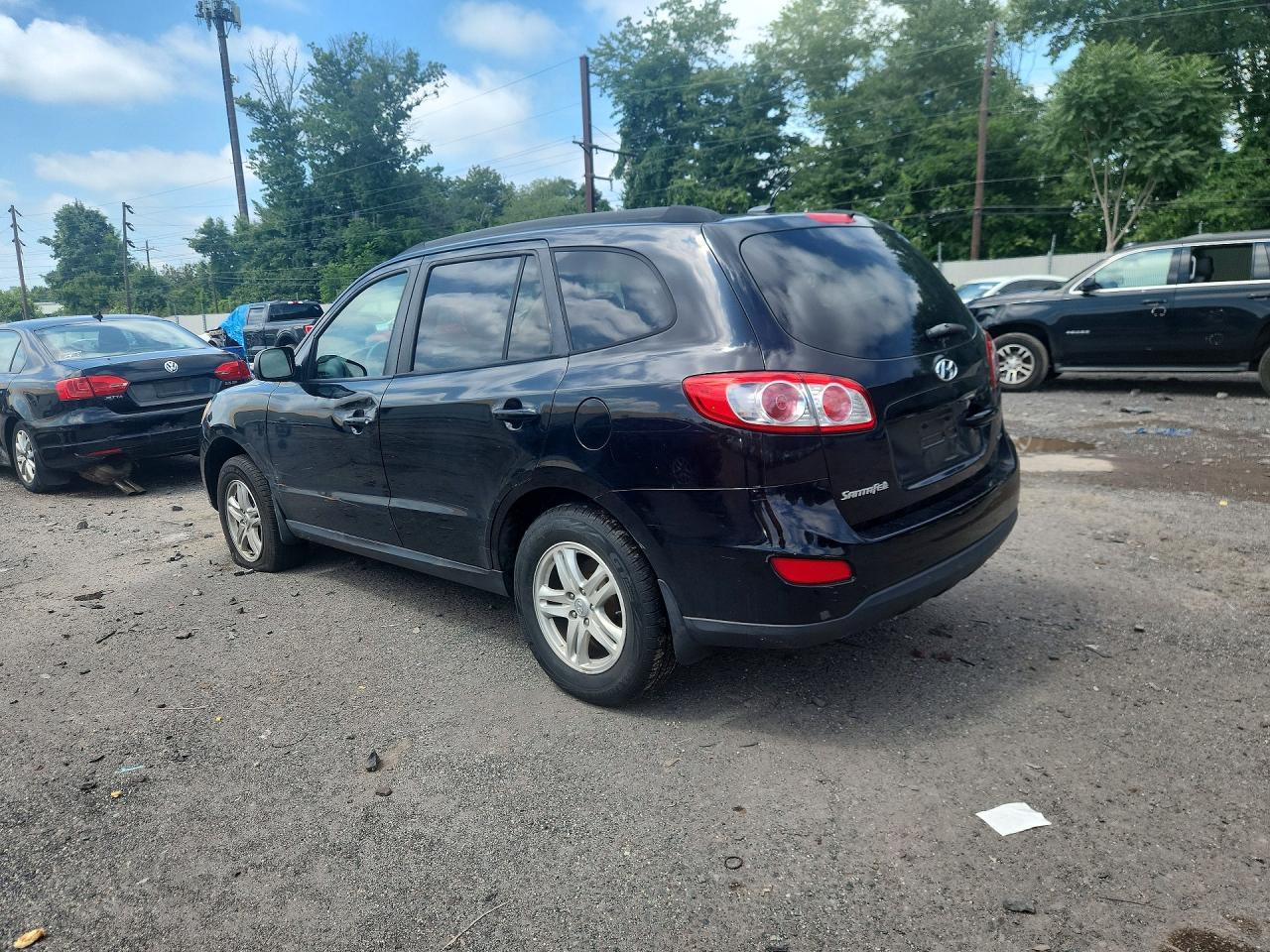 2012 Hyundai Santa Fe Gl(middle-low ) Black vin: 5XYZGDAB2CG126806