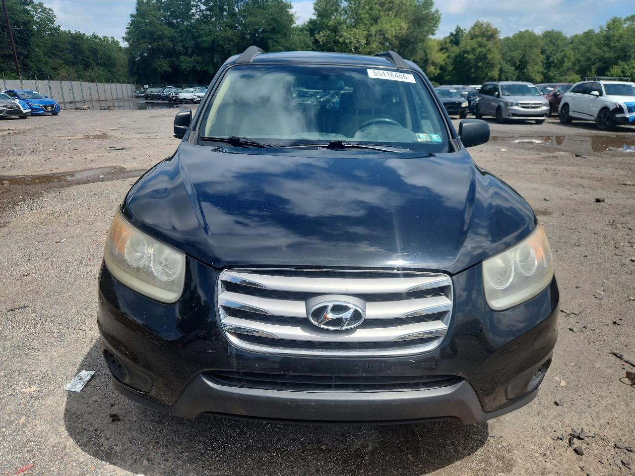2012 Hyundai Santa Fe Gl(middle-low ) Black vin: 5XYZGDAB2CG126806