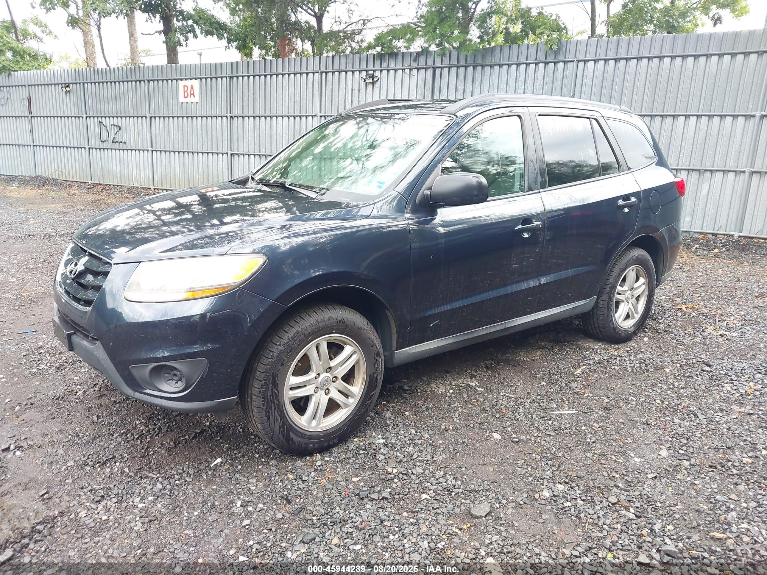 2011 Hyundai Santa Fe Gls Черный vin: 5XYZGDAB3BG005880
