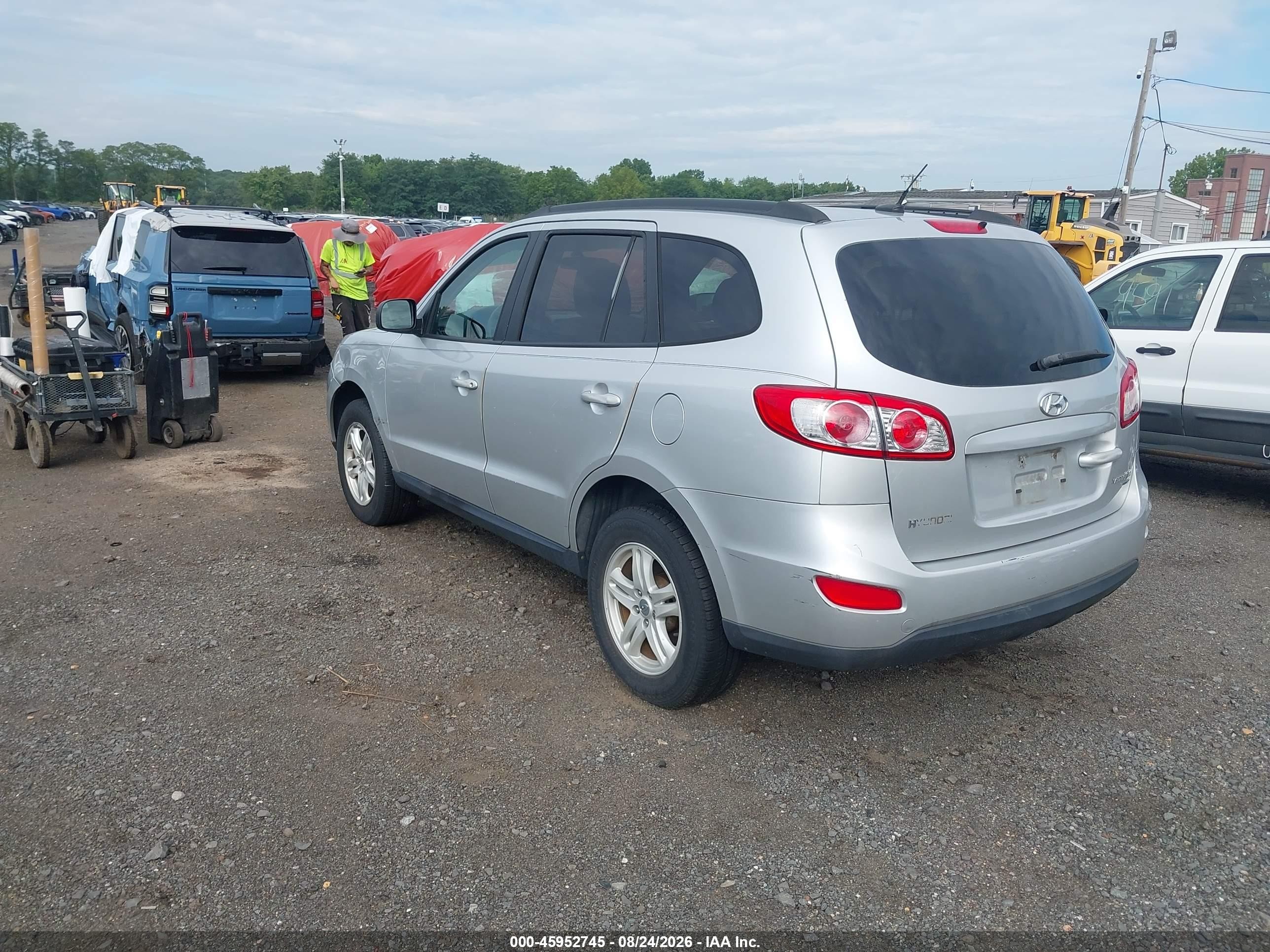 2011 Hyundai Santa Fe Gls Серебряный vin: 5XYZGDAB3BG008813