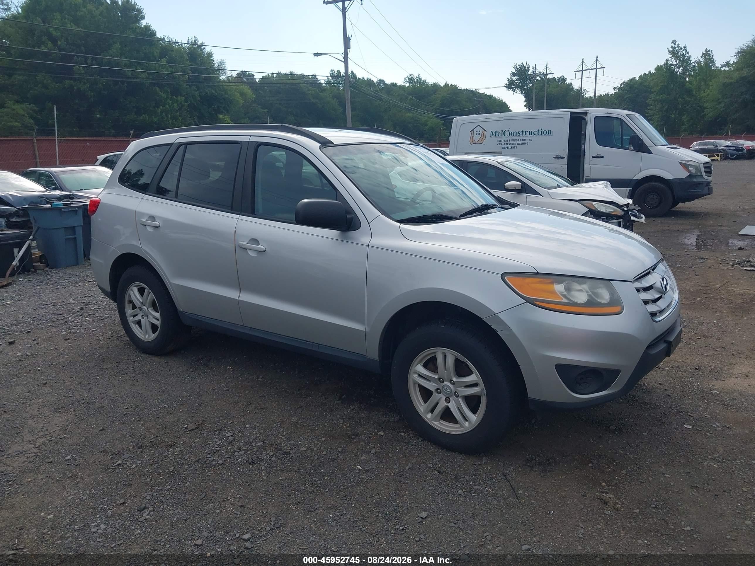2011 Hyundai Santa Fe Gls Серебряный vin: 5XYZGDAB3BG008813
