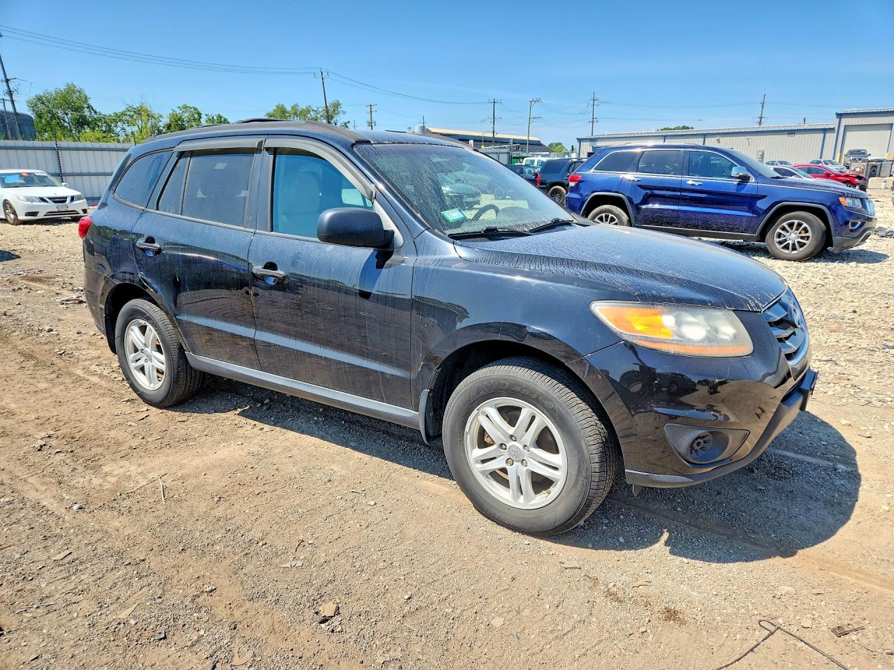 2011 Hyundai Santa Fe Gls Черный vin: 5XYZGDAB3BG023151