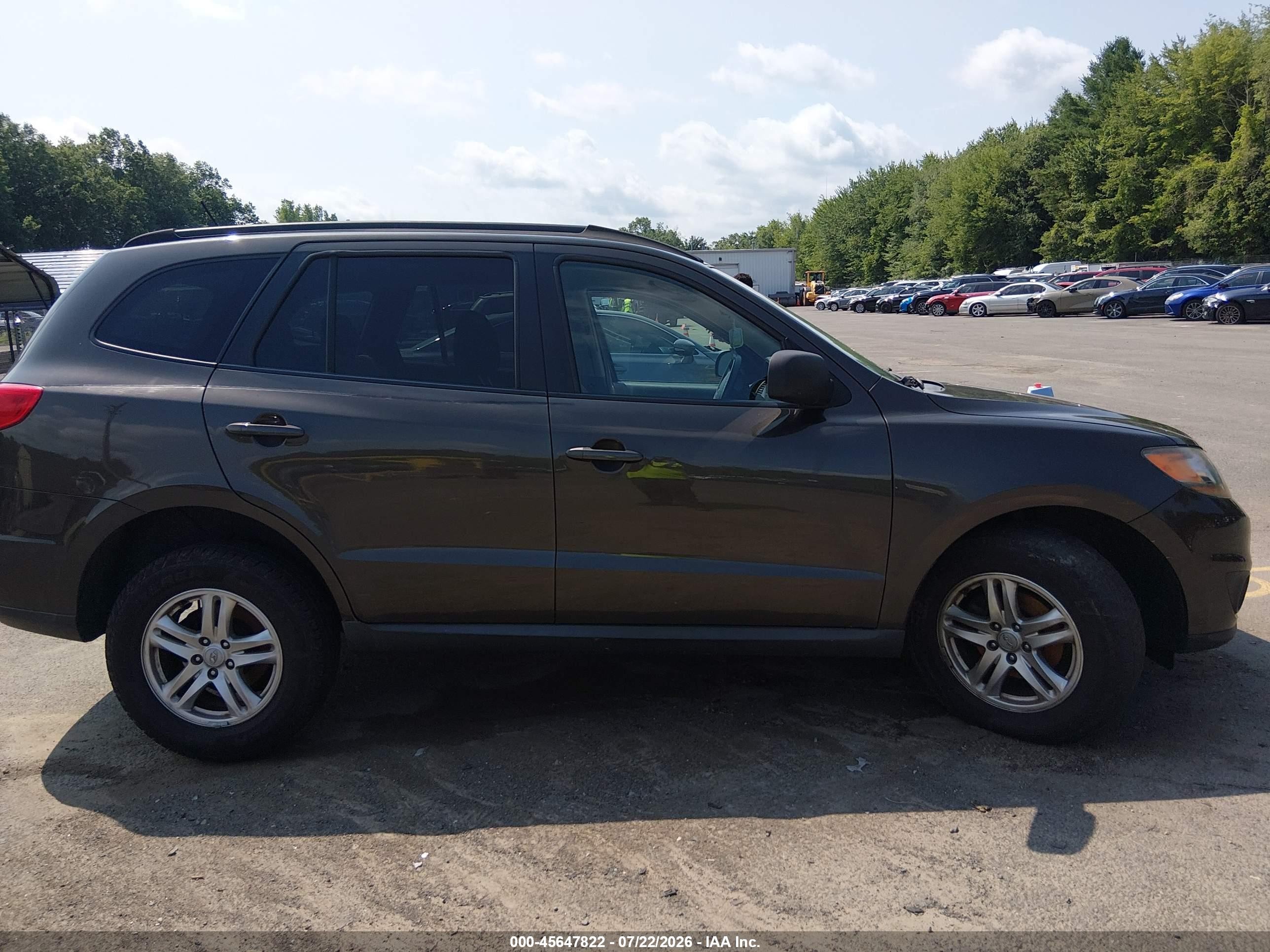 2011 Hyundai Santa Fe Gls Black vin: 5XYZGDAB3BG077839