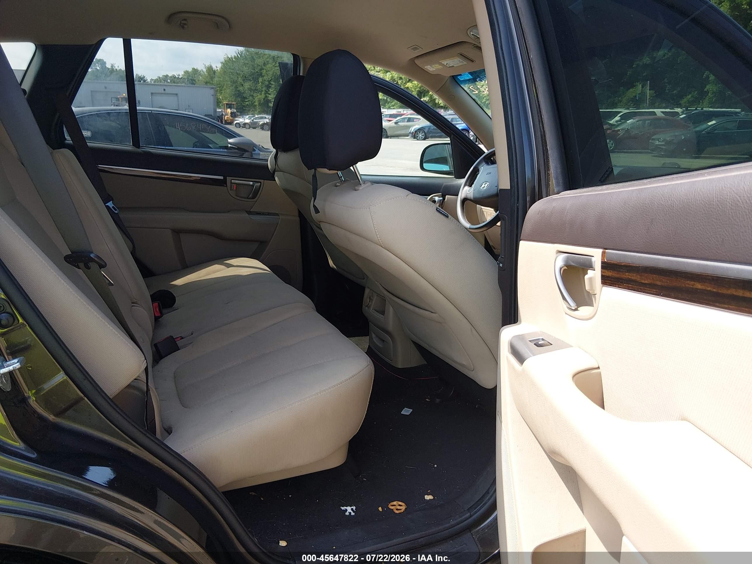 2011 Hyundai Santa Fe Gls Black vin: 5XYZGDAB3BG077839