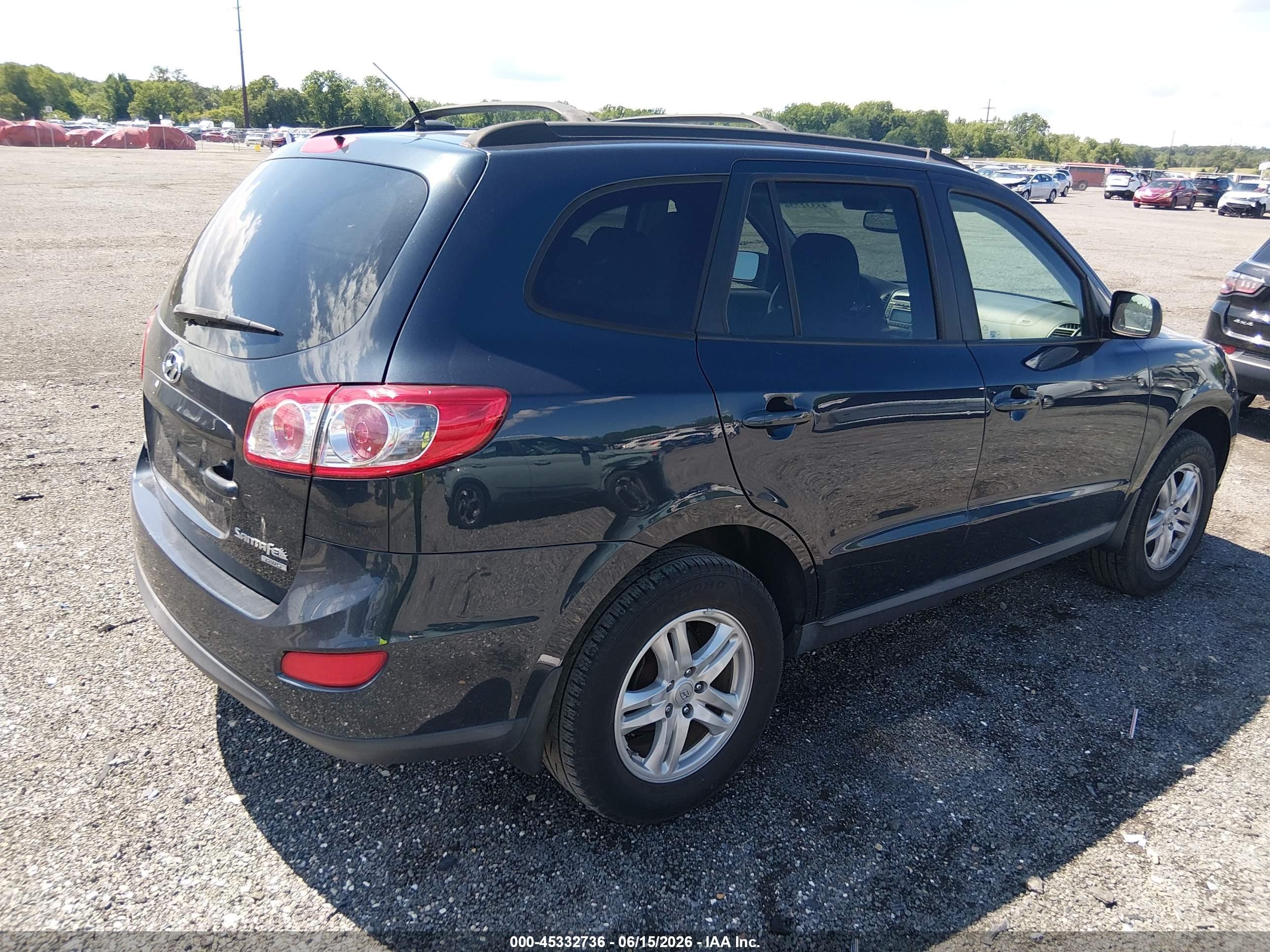 2011 Hyundai Santa Fe Gls Синий vin: 5XYZGDAB3BG084399