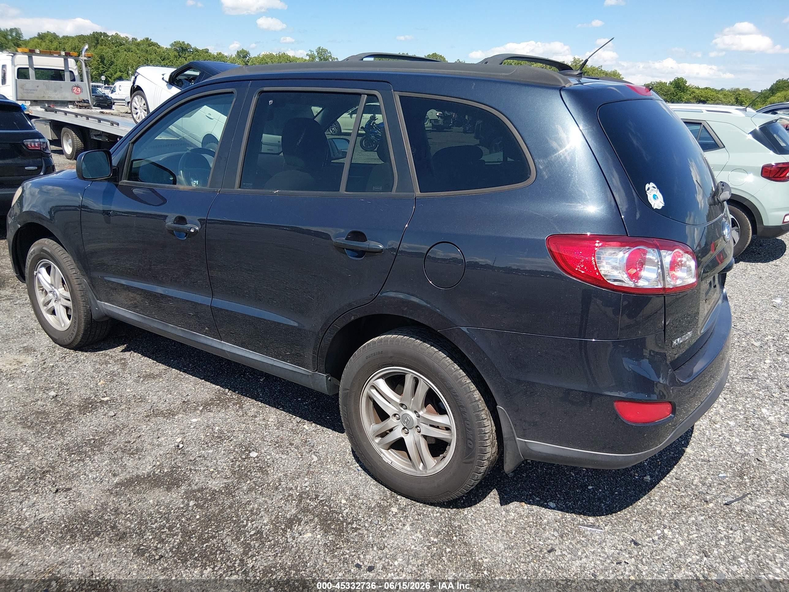2011 Hyundai Santa Fe Gls Синий vin: 5XYZGDAB3BG084399