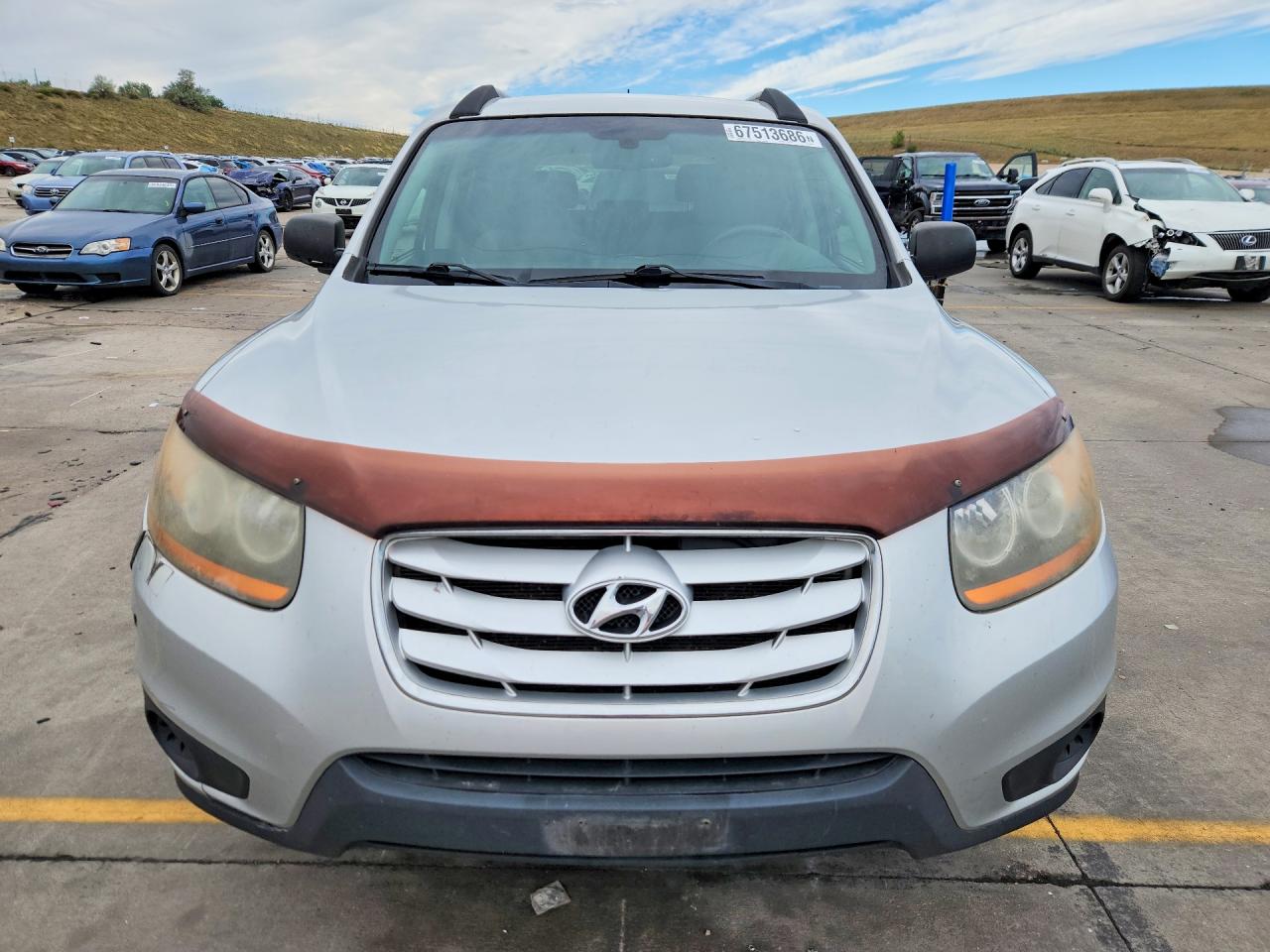 2011 Hyundai Santa Fe Gls Silver vin: 5XYZGDAB4BG006035