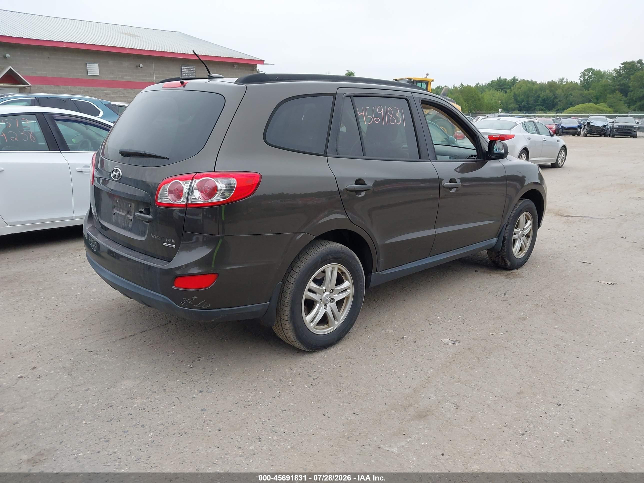 2011 Hyundai Santa Fe Gls Brown vin: 5XYZGDAB4BG008755