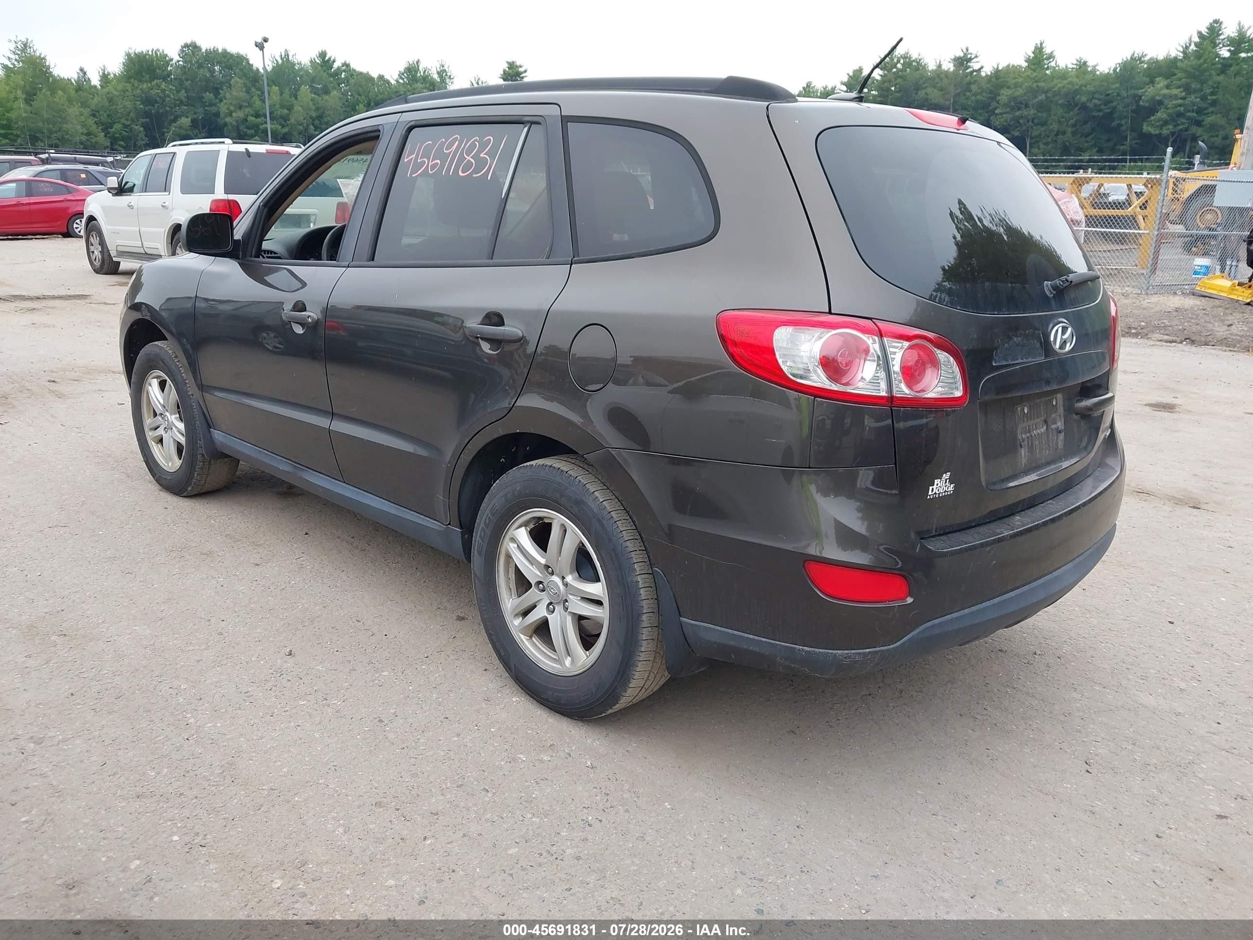2011 Hyundai Santa Fe Gls Brown vin: 5XYZGDAB4BG008755
