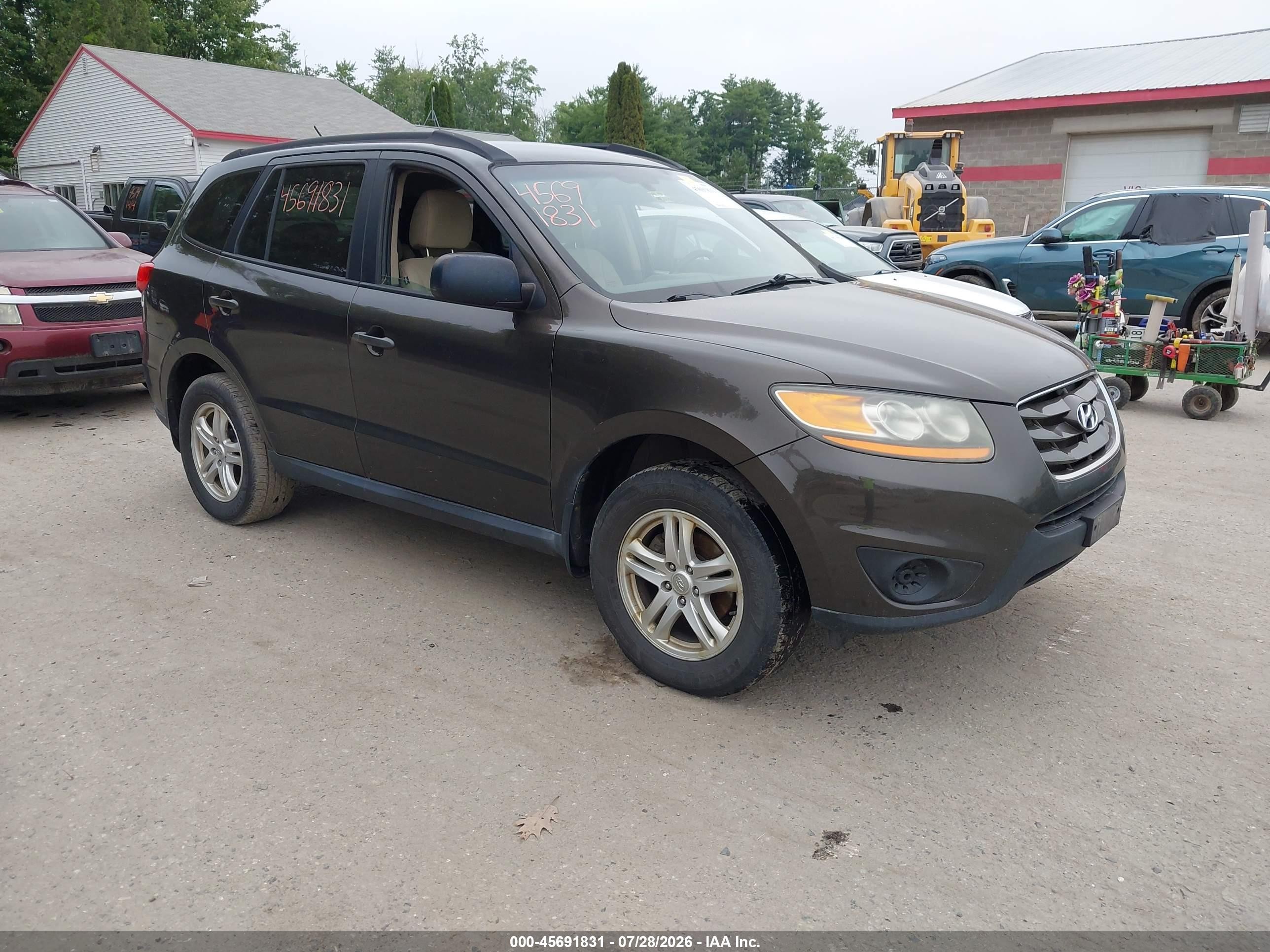 2011 Hyundai Santa Fe Gls Brown vin: 5XYZGDAB4BG008755