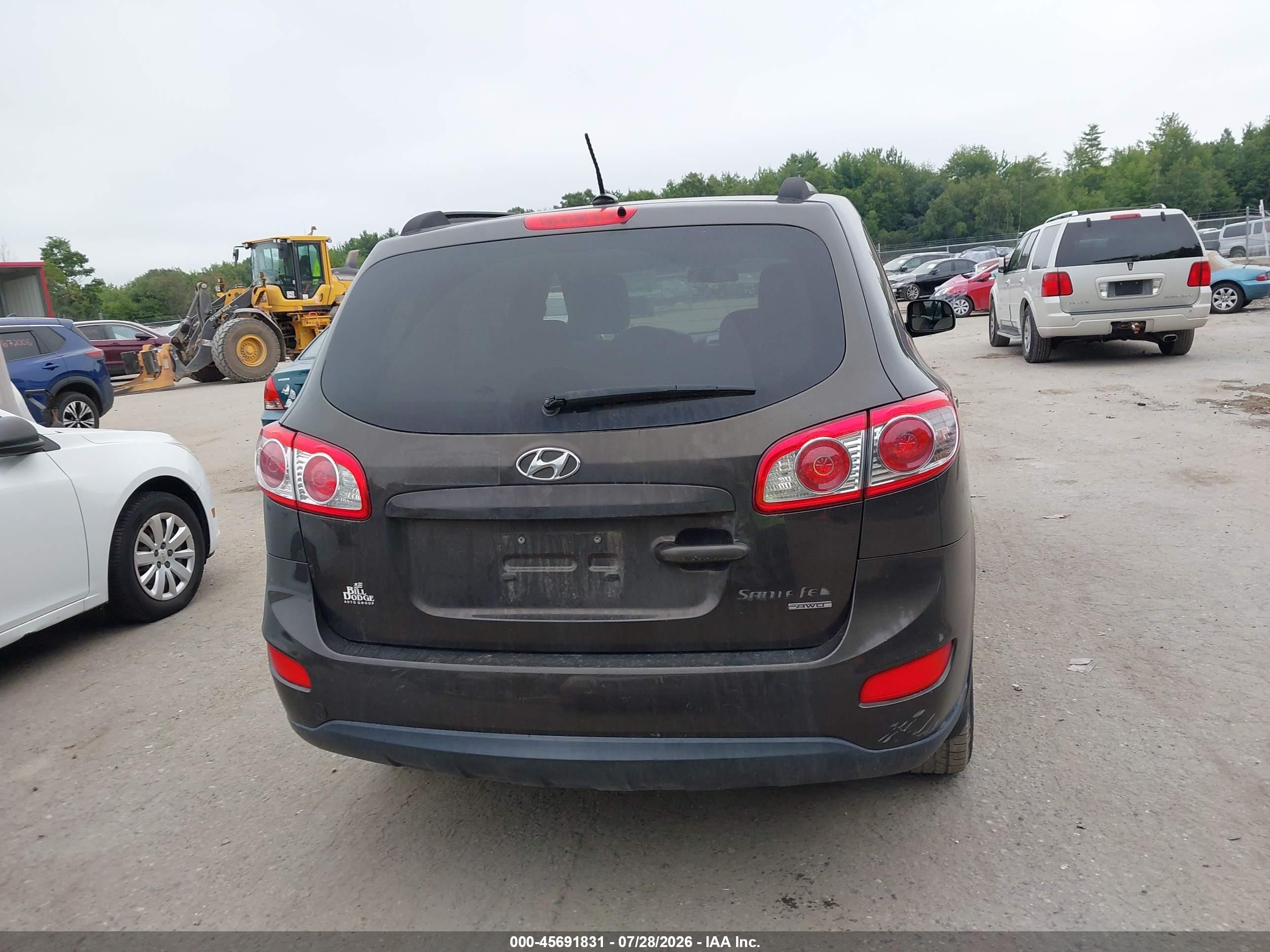 2011 Hyundai Santa Fe Gls Brown vin: 5XYZGDAB4BG008755