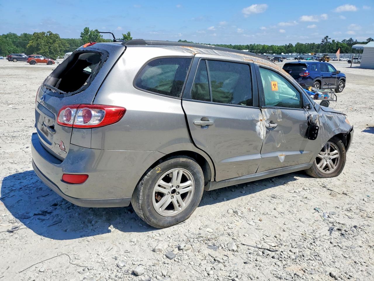 2011 Hyundai Santa Fe Gls Gray vin: 5XYZGDAB4BG023997