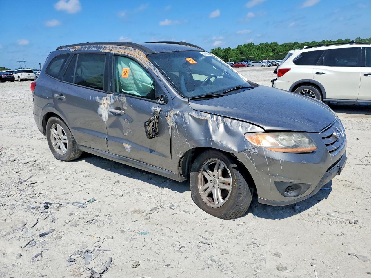 2011 Hyundai Santa Fe Gls Gray vin: 5XYZGDAB4BG023997