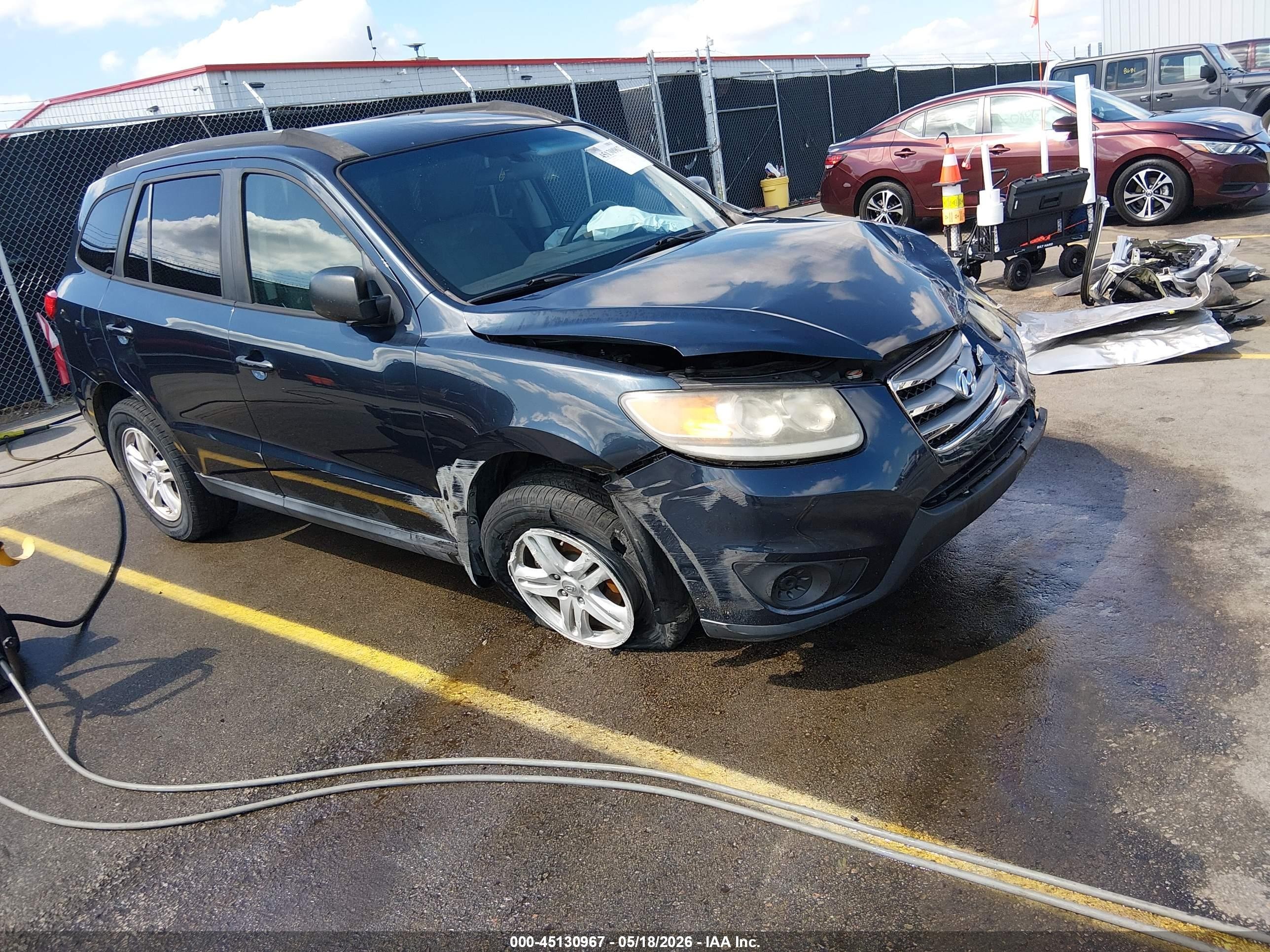 2012 Hyundai Santa Fe Gls Blue vin: 5XYZGDAB4CG098992