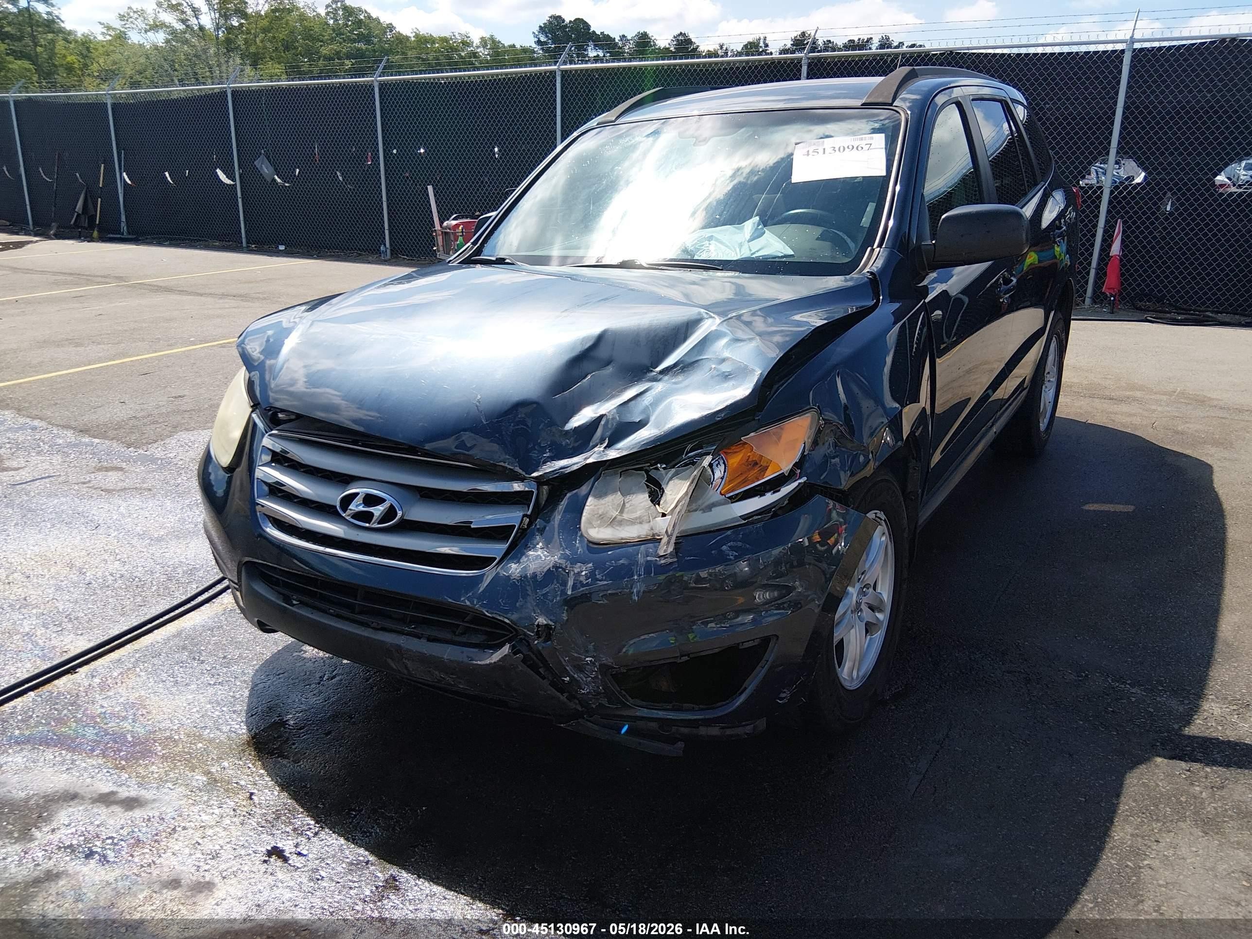 2012 Hyundai Santa Fe Gls Blue vin: 5XYZGDAB4CG098992
