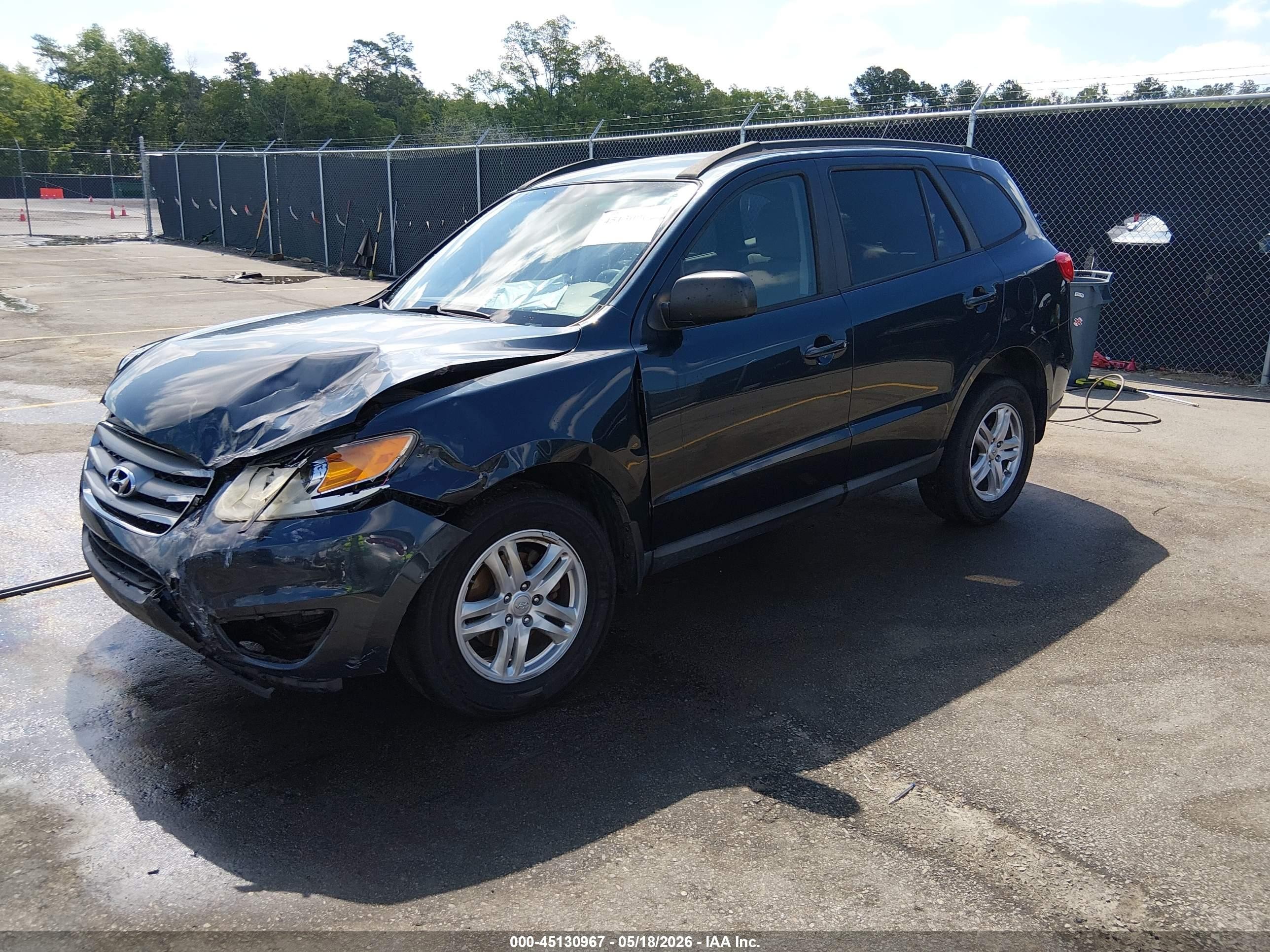 2012 Hyundai Santa Fe Gls Blue vin: 5XYZGDAB4CG098992
