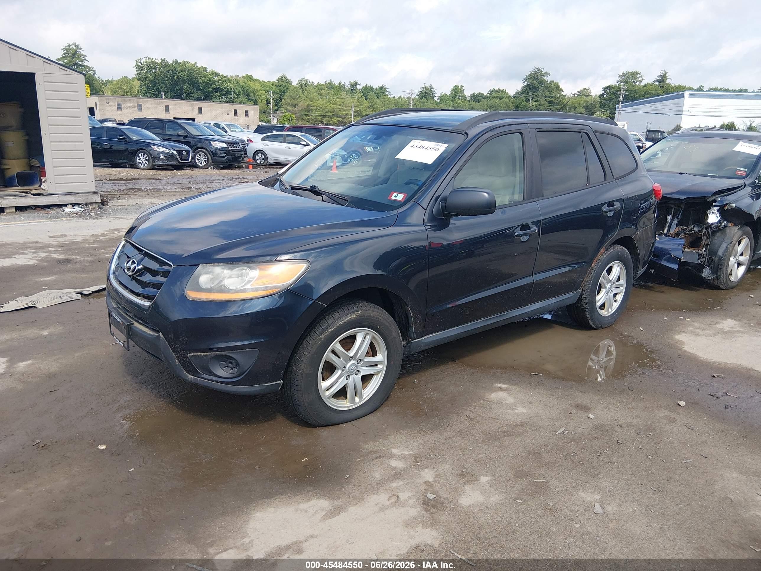2011 Hyundai Santa Fe Gls Navy vin: 5XYZGDAB5BG004455